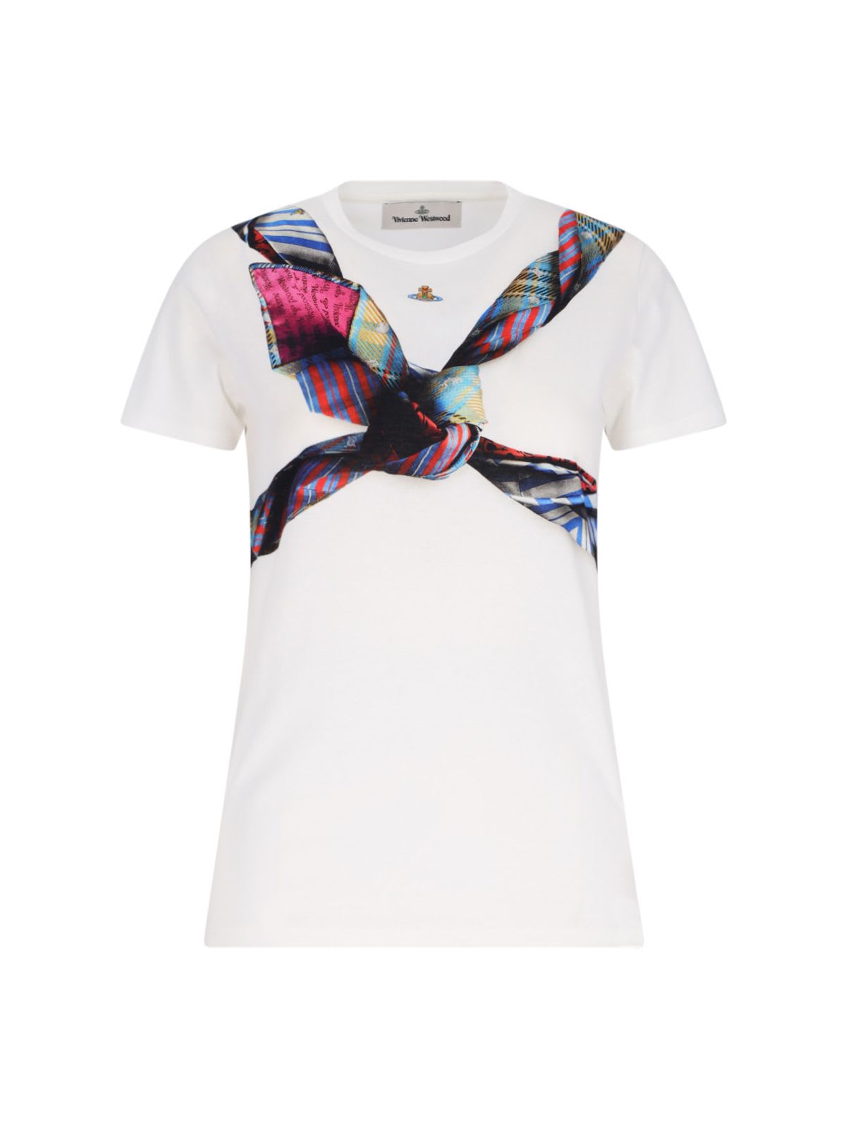 Shop Vivienne Westwood Peru Print T-shirt In White