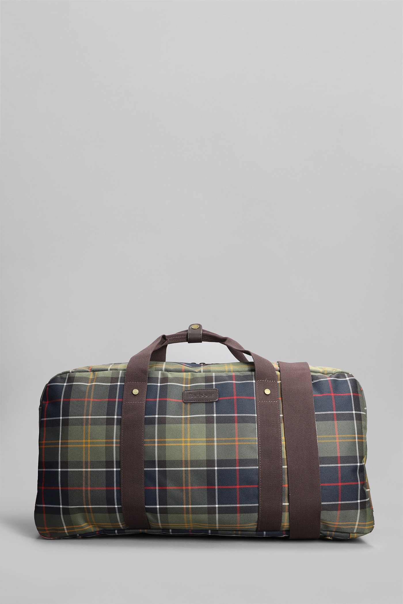 Shop Barbour Torridon Tote In Green Polyester In Tartan