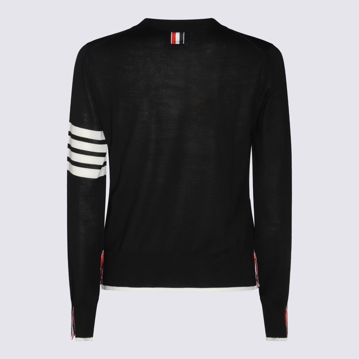 Shop Thom Browne Black Wool Knitwear