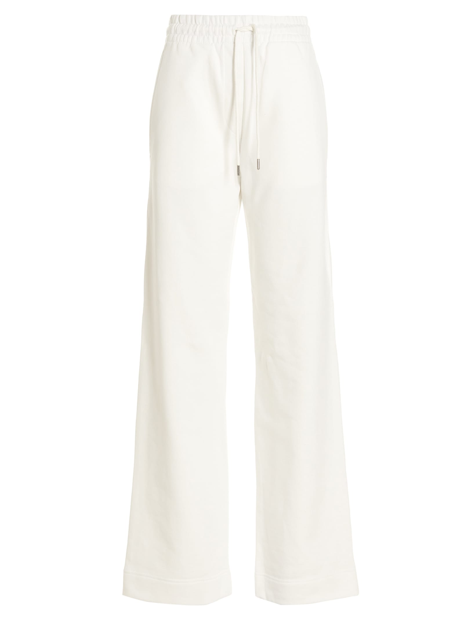 Dries Van Noten Hanta Cotton-jersey Track Pants In White