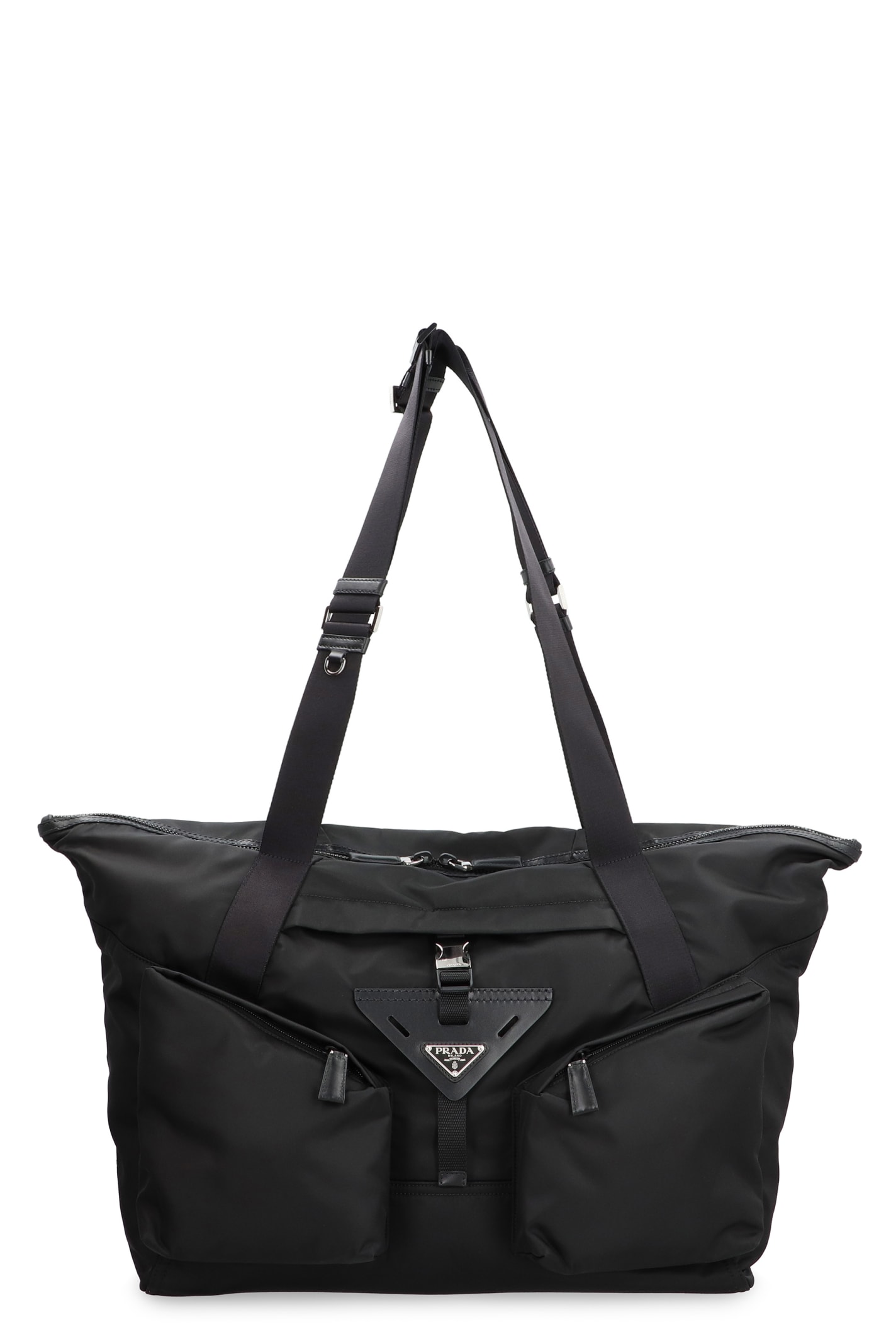 Prada Re-nylon Travel Bag In Black