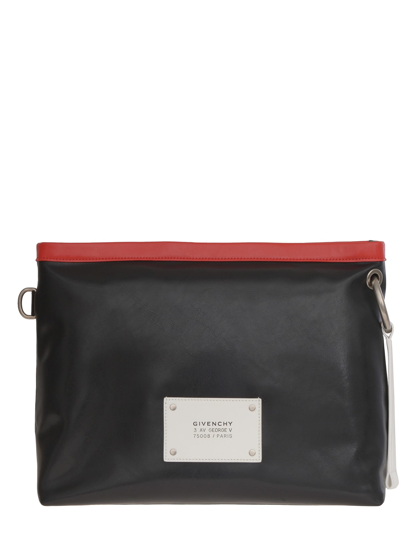 Givenchy Tag Shoulder Bag In Black/red
