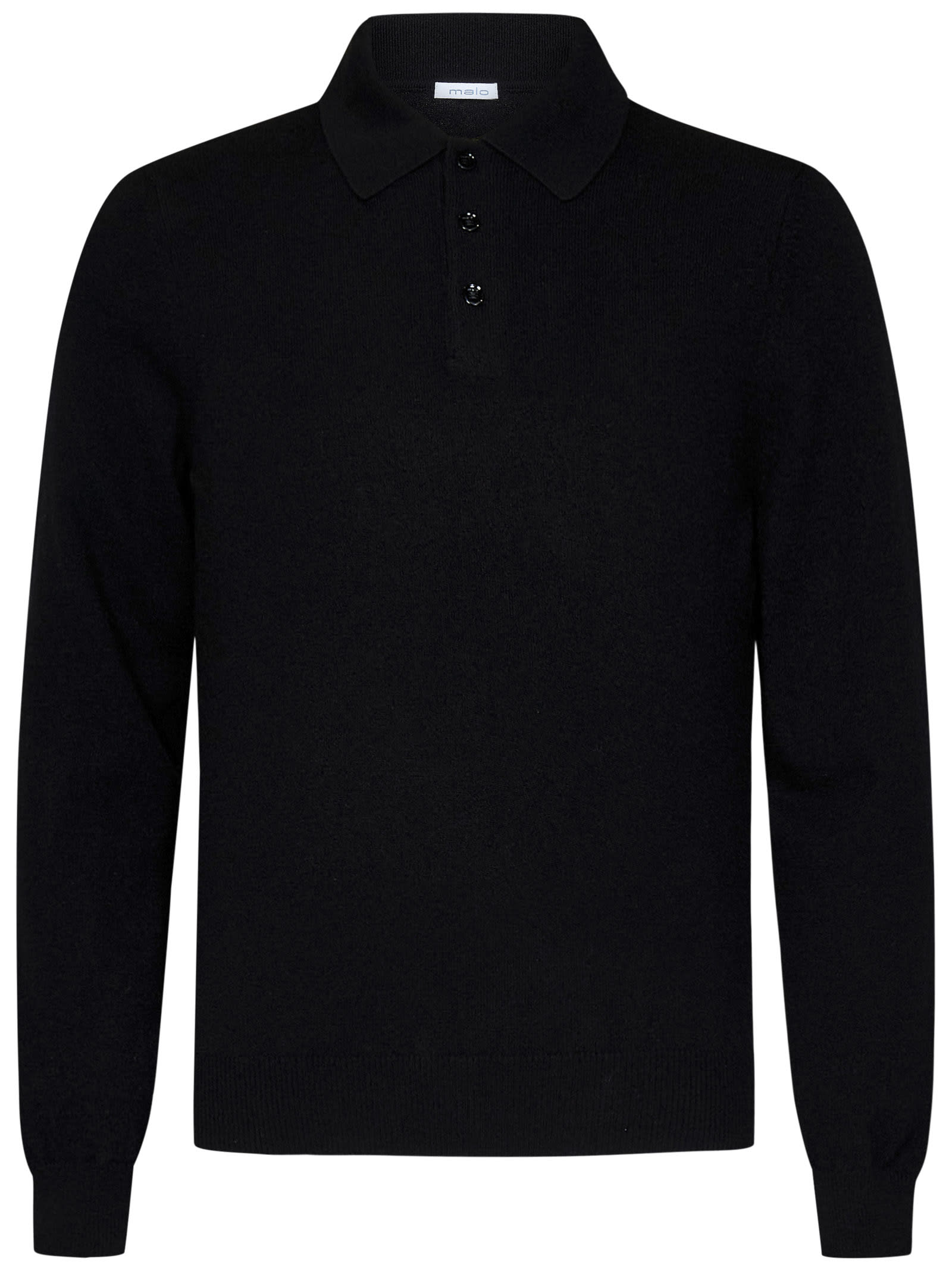 Shop Malo Sweater In Black