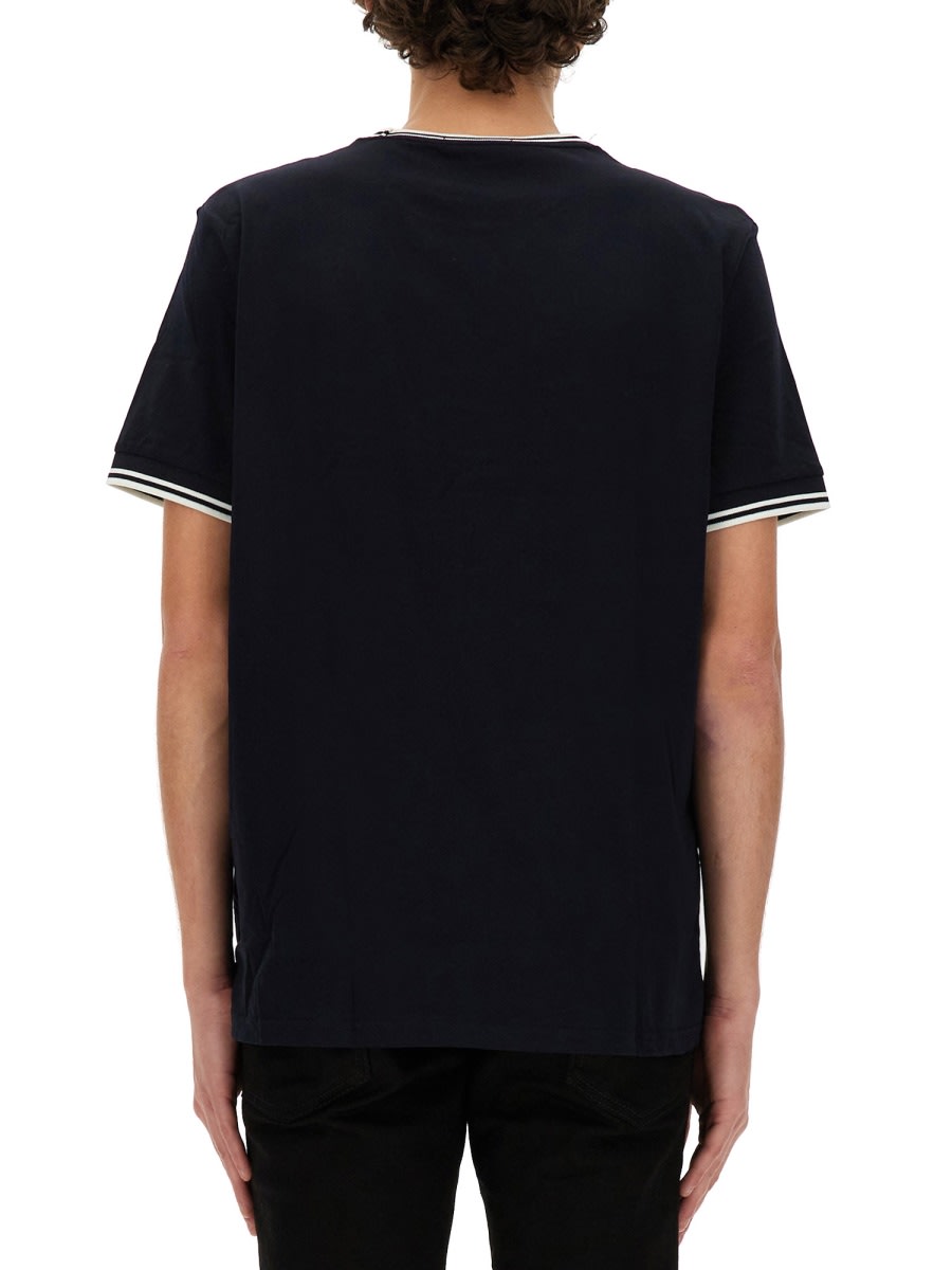 Shop Fred Perry T-shirt With Logo In Blue