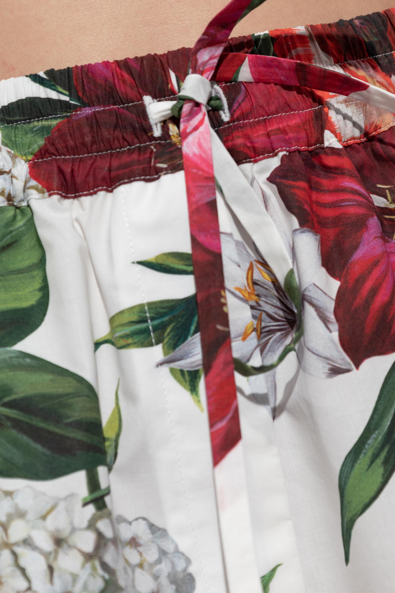 Dolce & Gabbana Floral Motif Shorts In Multi