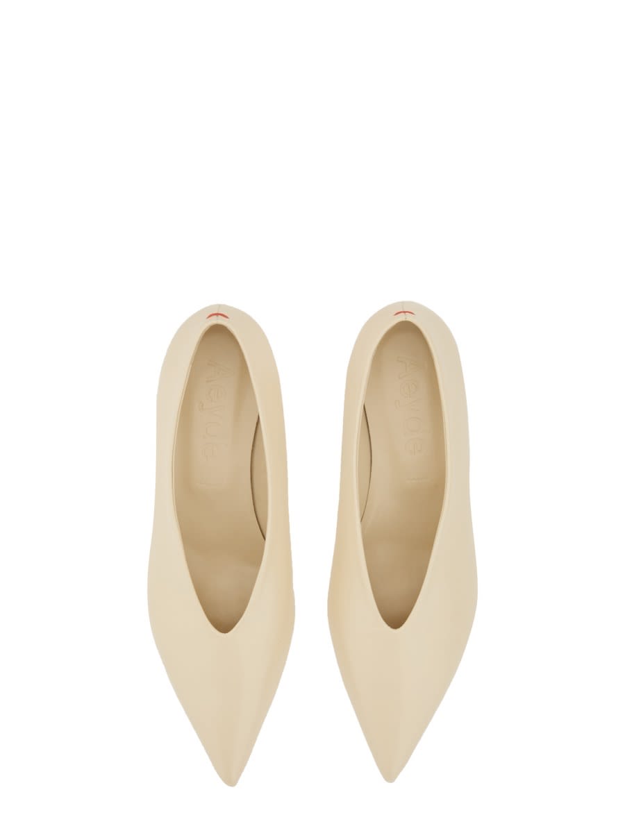 Shop Aeyde Sandal Clara In Ivory