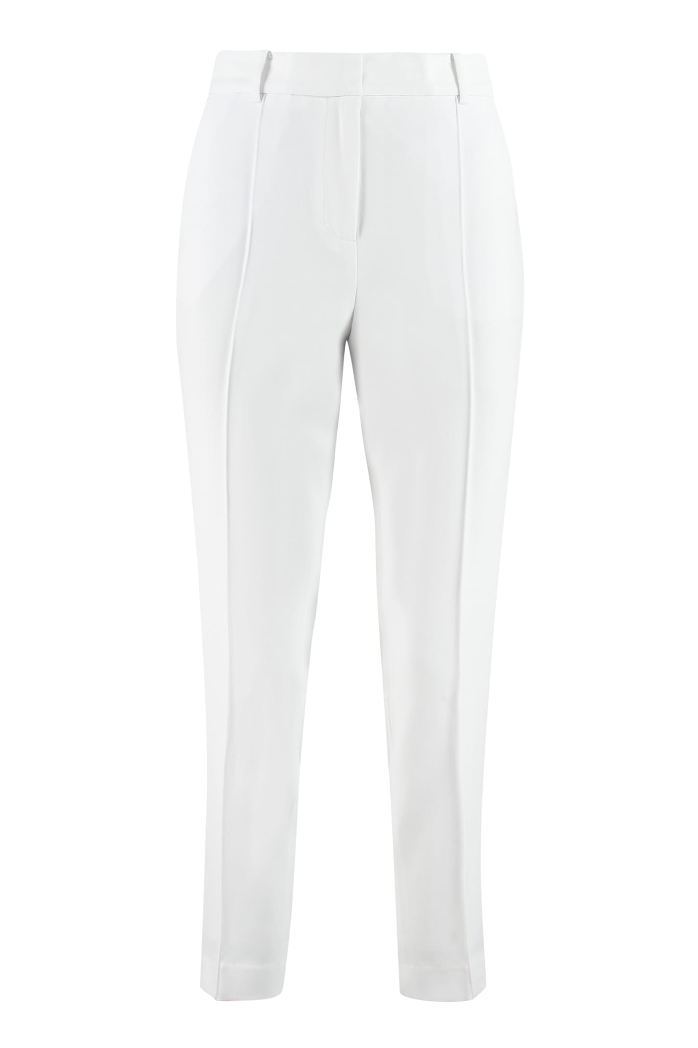 Shop Michael Michael Kors Crêpe Trousers In White