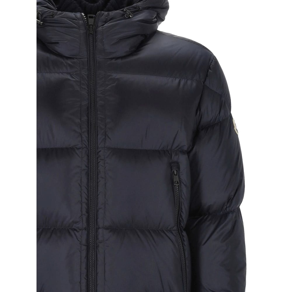 Moncler Hooded Zip Jacket In Blue