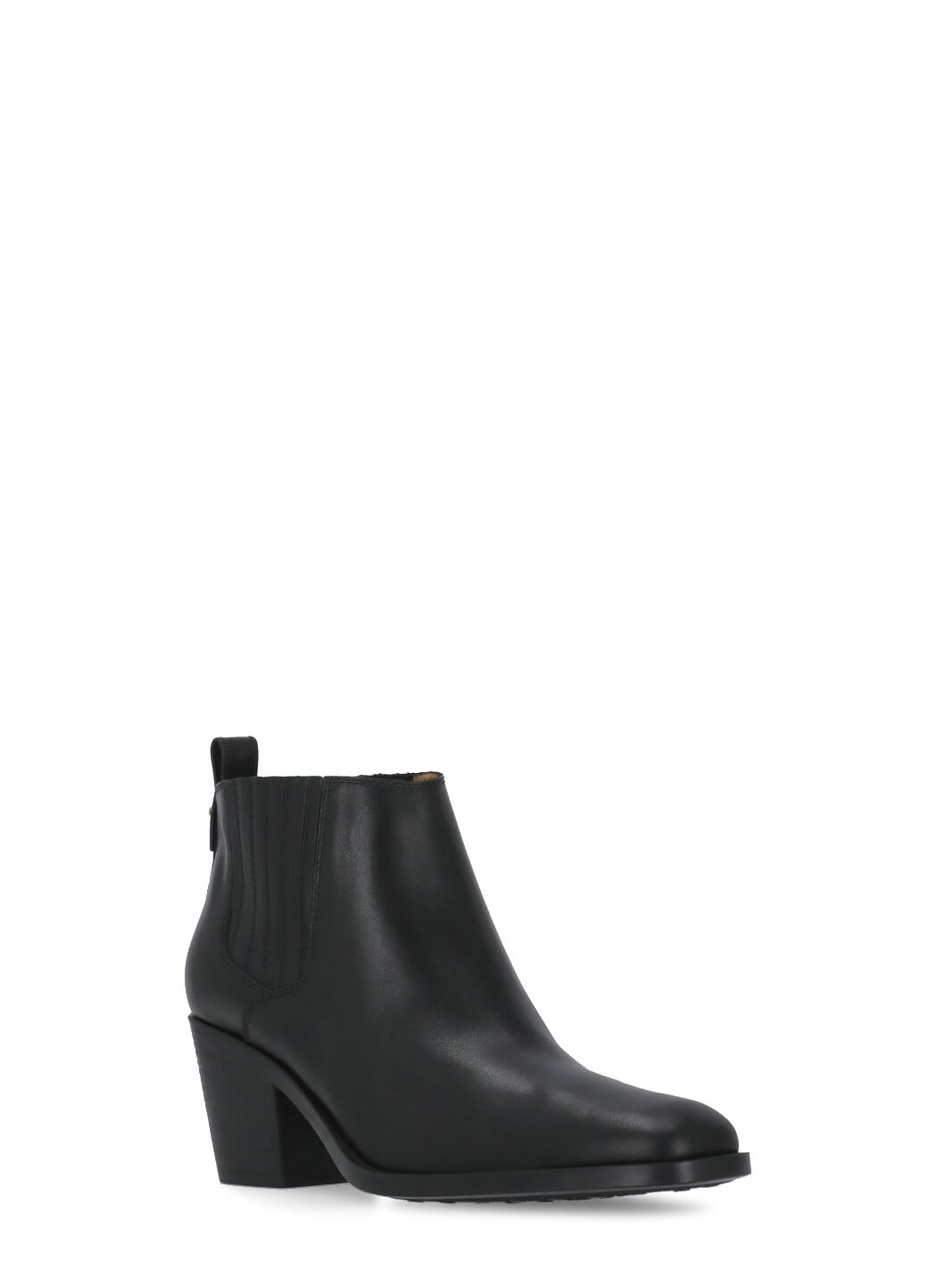 Shop Tod's Leather Boots In Black