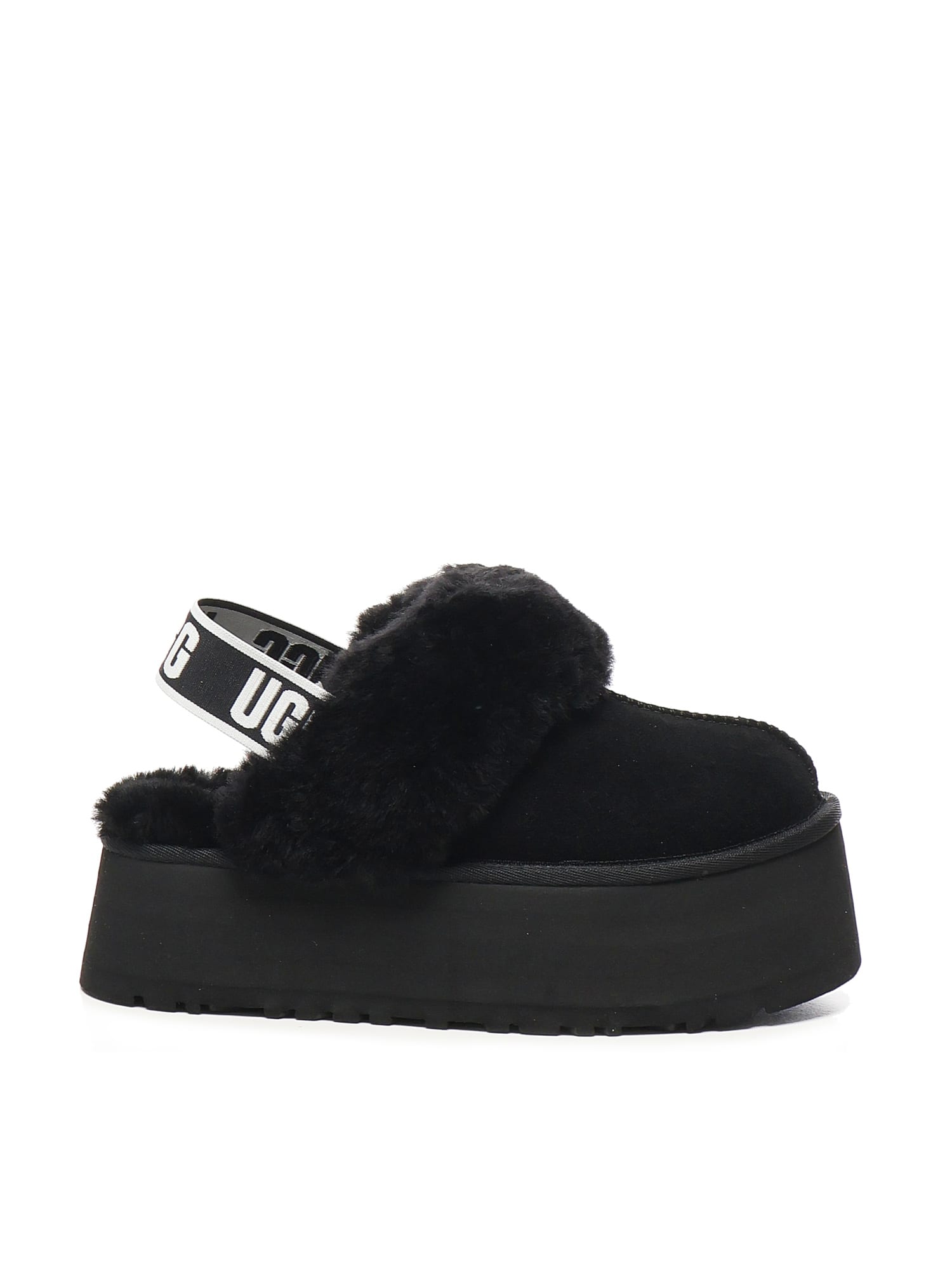 Ugg W Funkette Suede Slip-on Shoe In Black