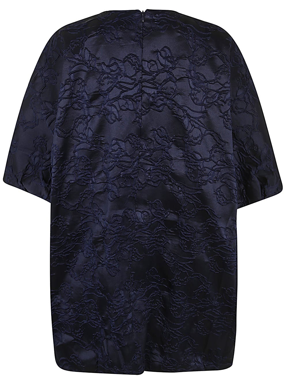 Shop Essentiel Antwerp Grateful Jacquard Dress In Evening Blue