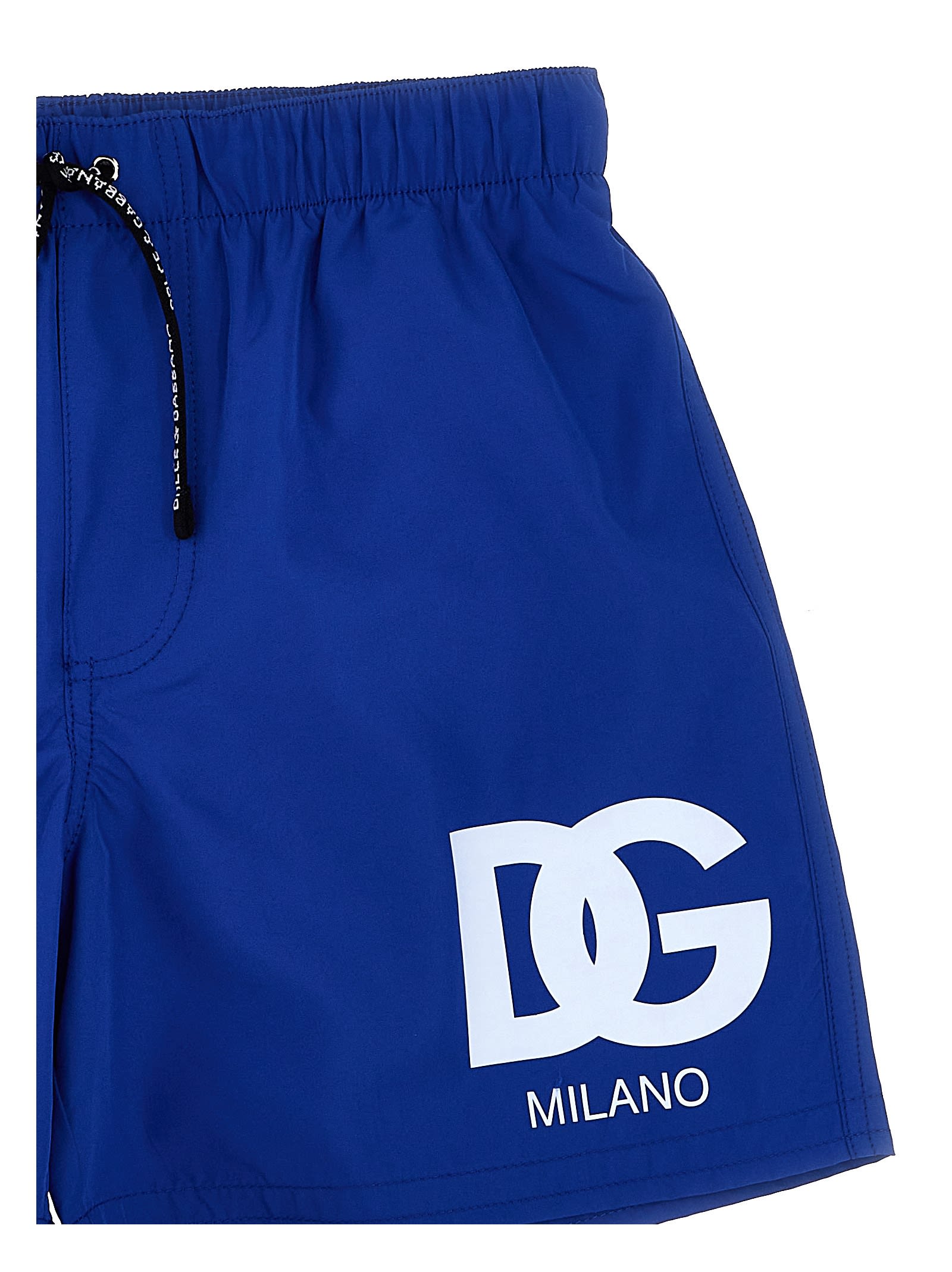 Shop Dolce & Gabbana Logo Print Swim Shorts