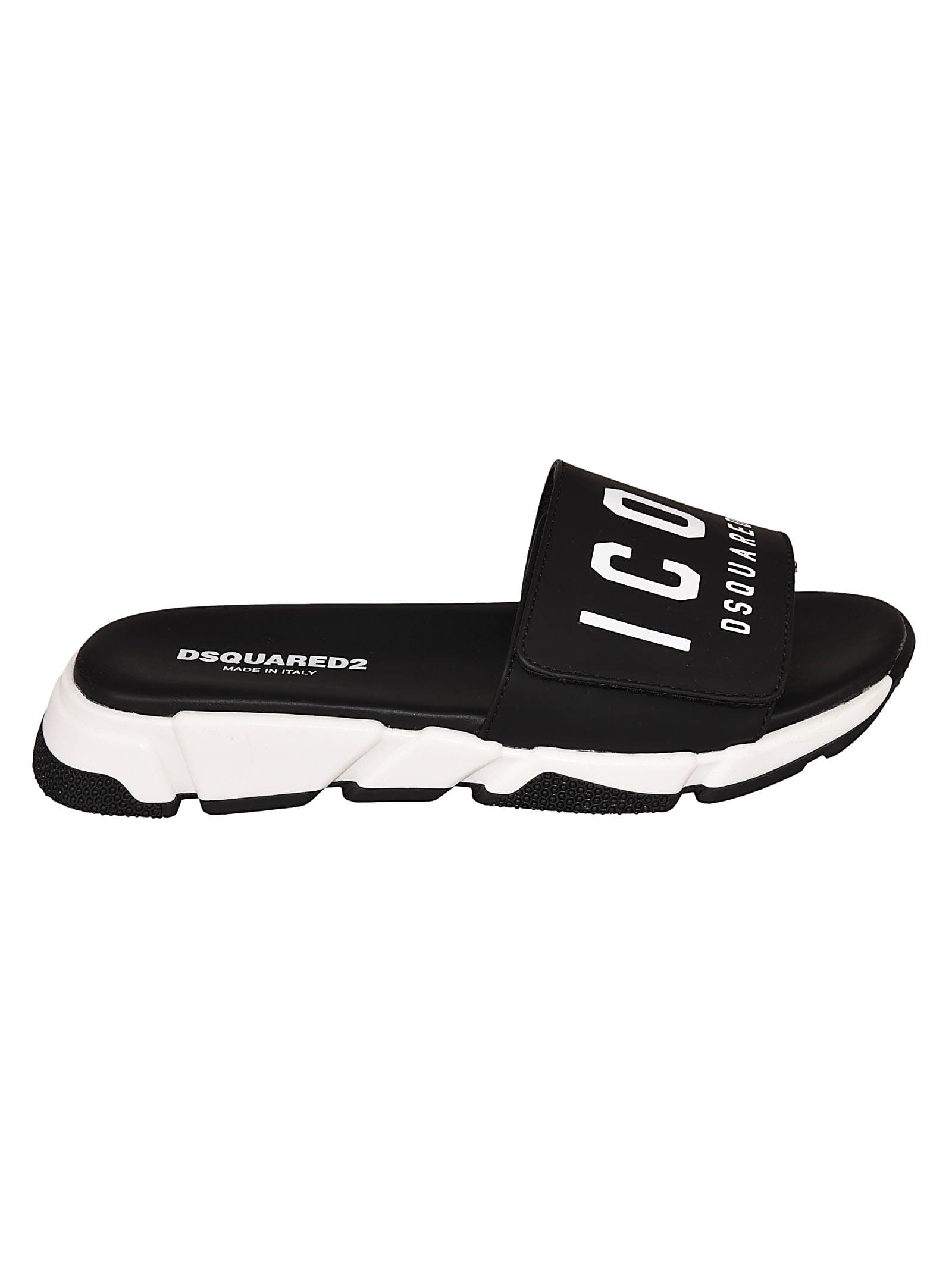 dsquared icon flip flops