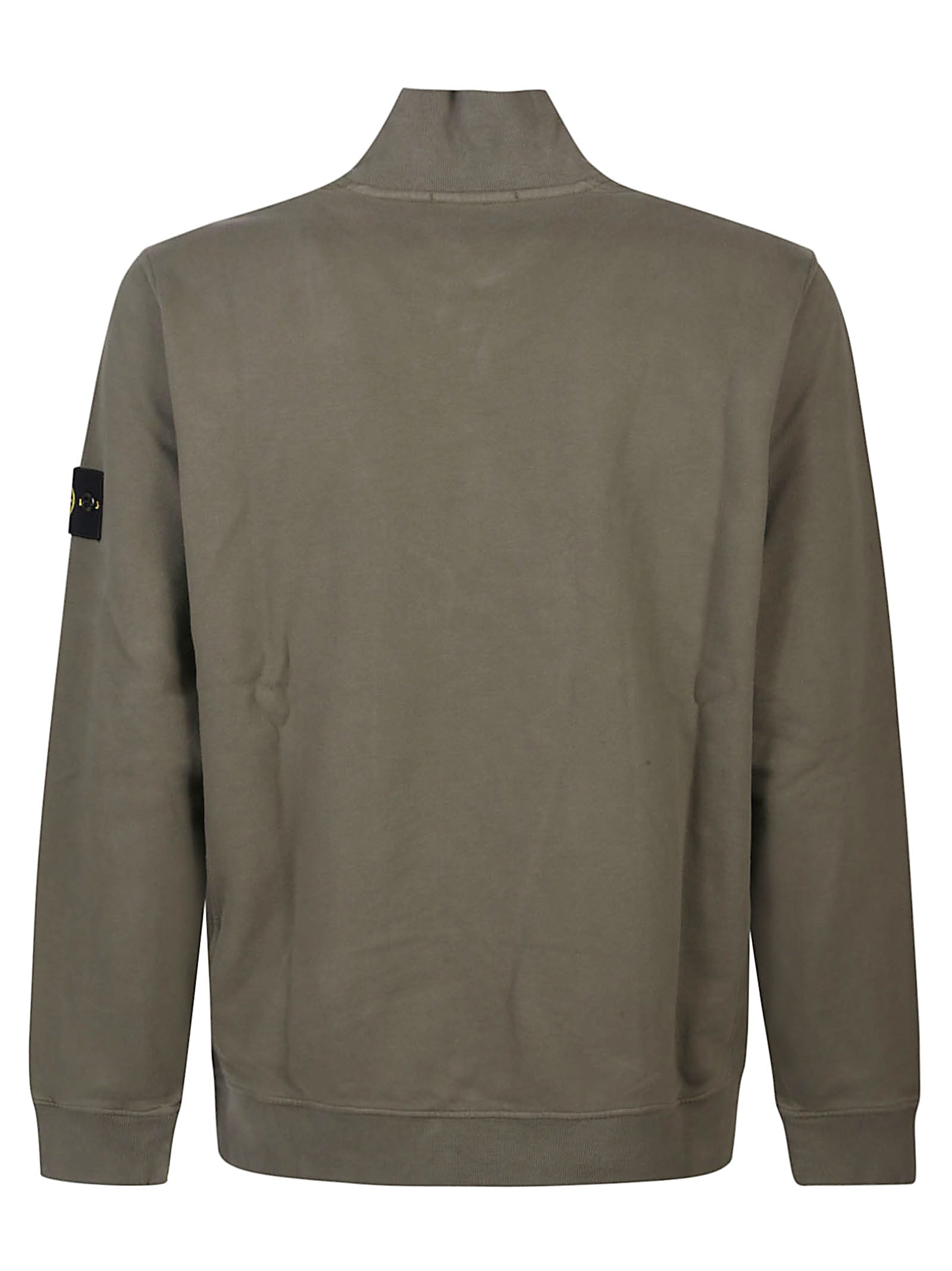 Stone Island Half Zip Sweatshirt In Green
