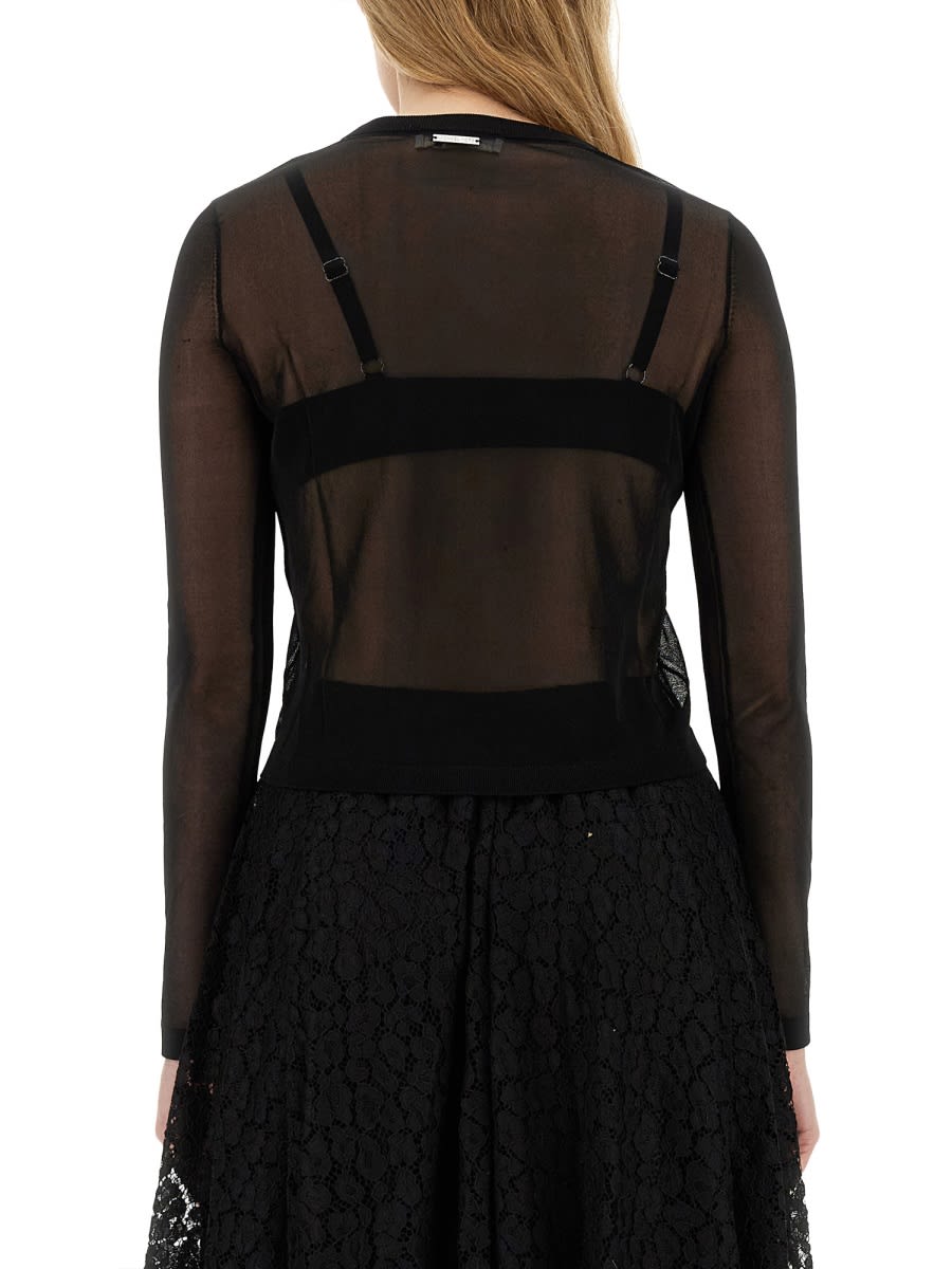Shop Michael Kors Brassiere And Short Cardigan In Black