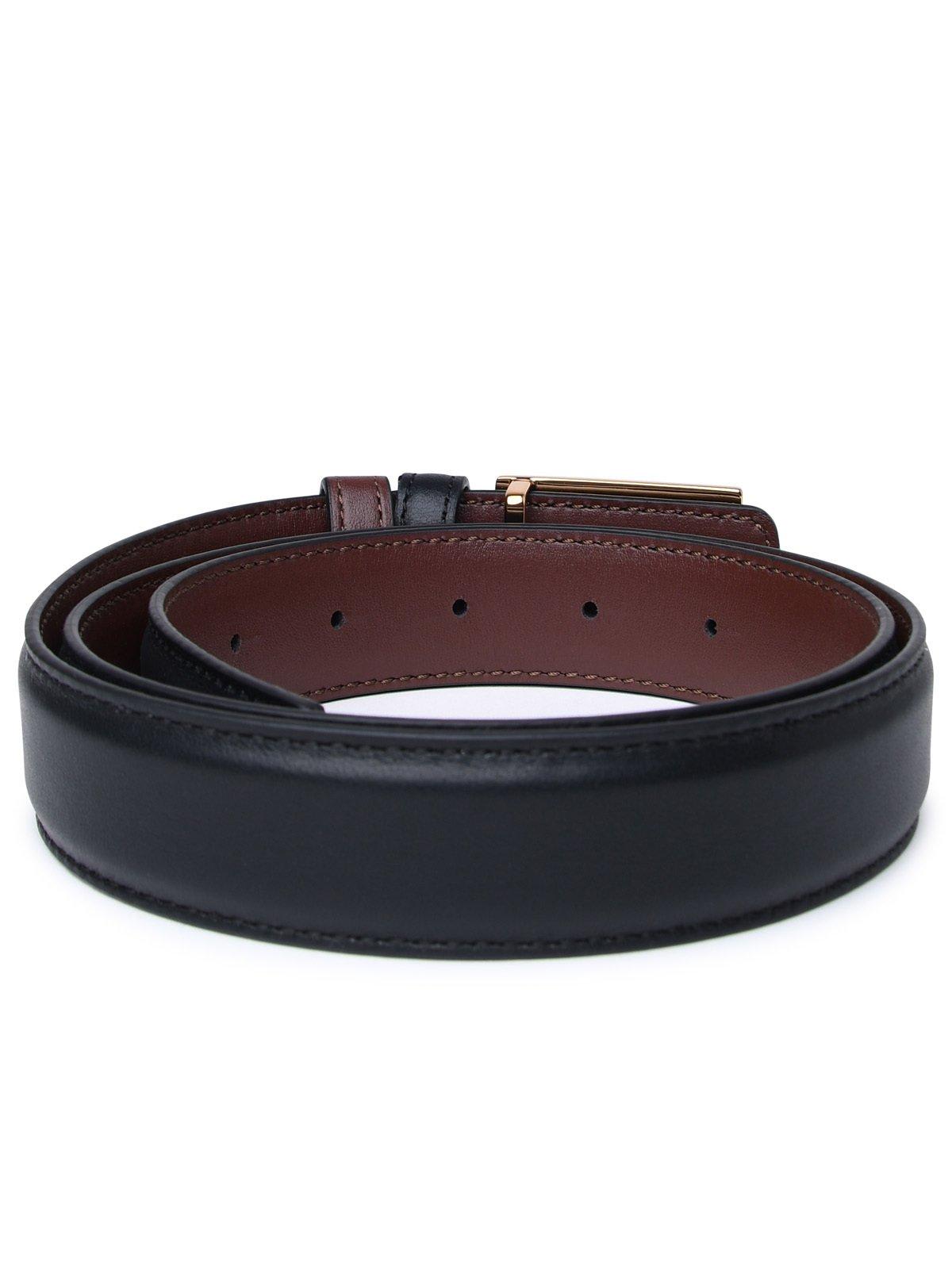 Shop Etro Reversibile Buckle Belt In Nero