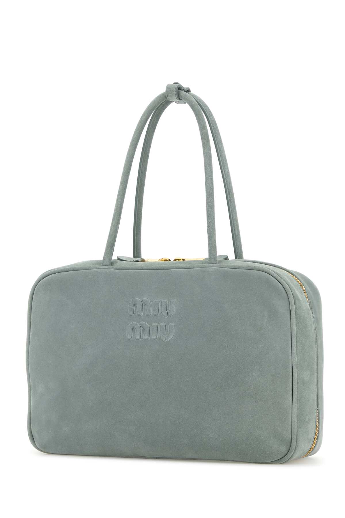 Miu Miu Powder Blue Suede Handbag