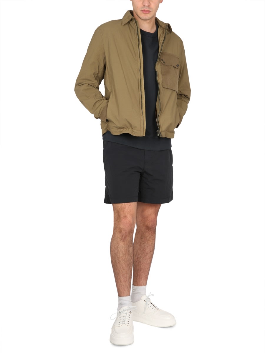 Ten C Mid Layer Jacket In Brown