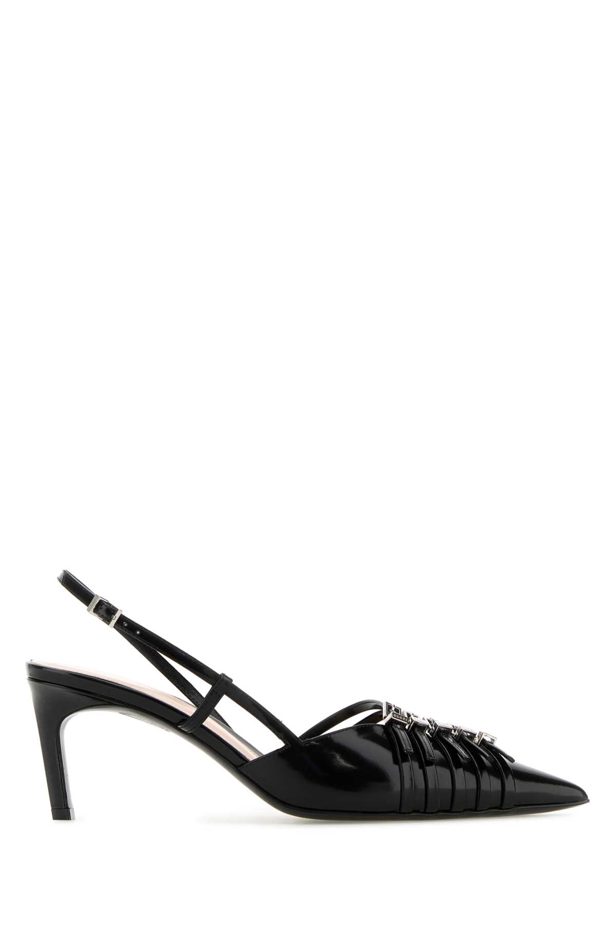 Shop Gucci Black Leather Pumps In Nero