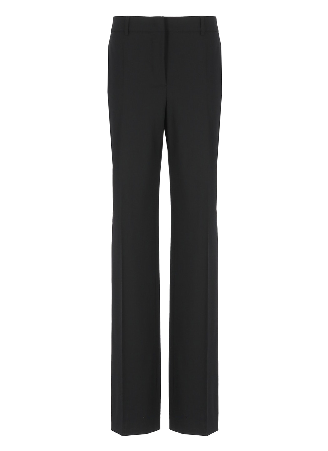 Alberta Ferretti Wool Trousers In Black