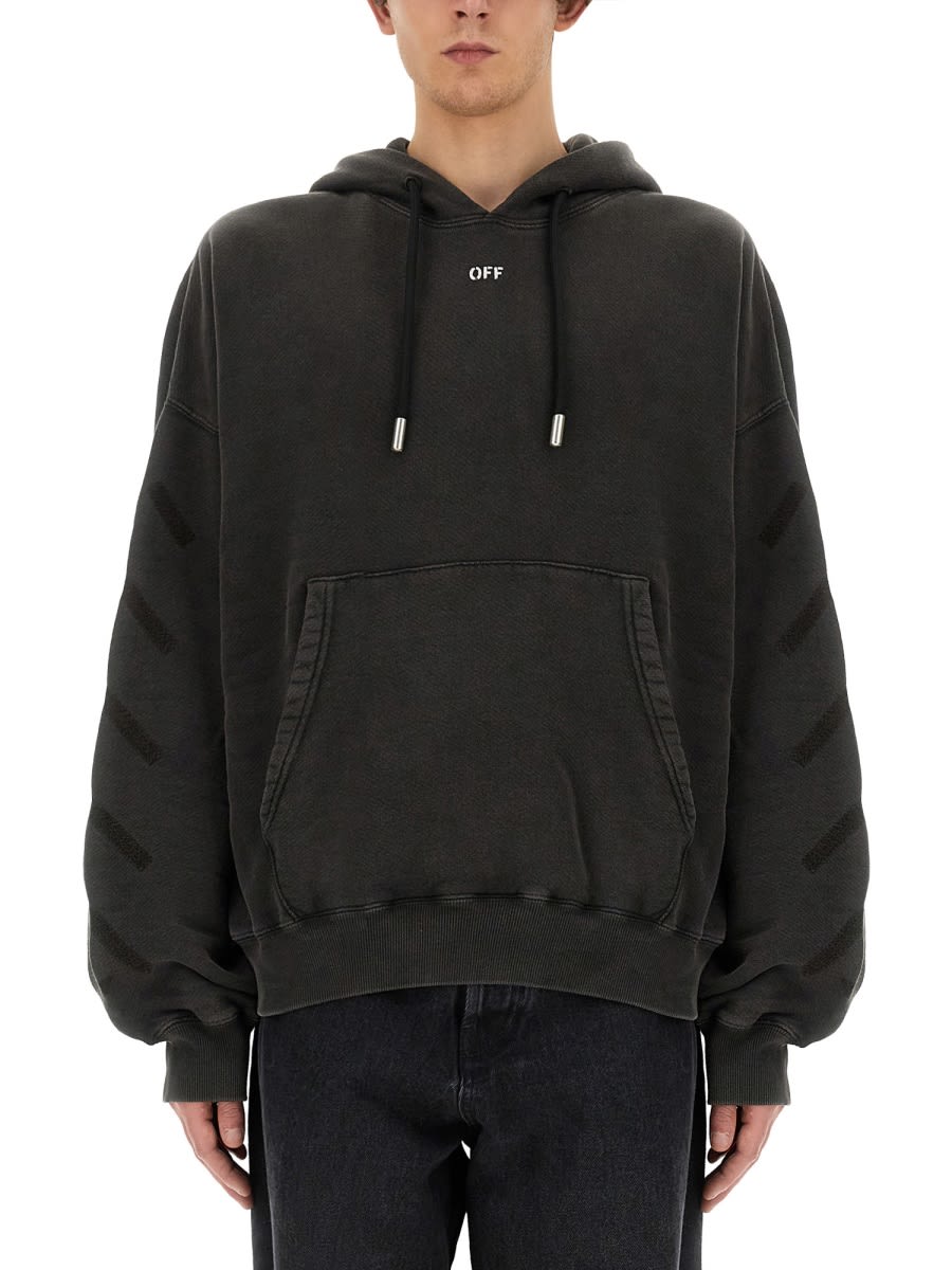 Shop Off-white Sweatshirt With Logo In Black