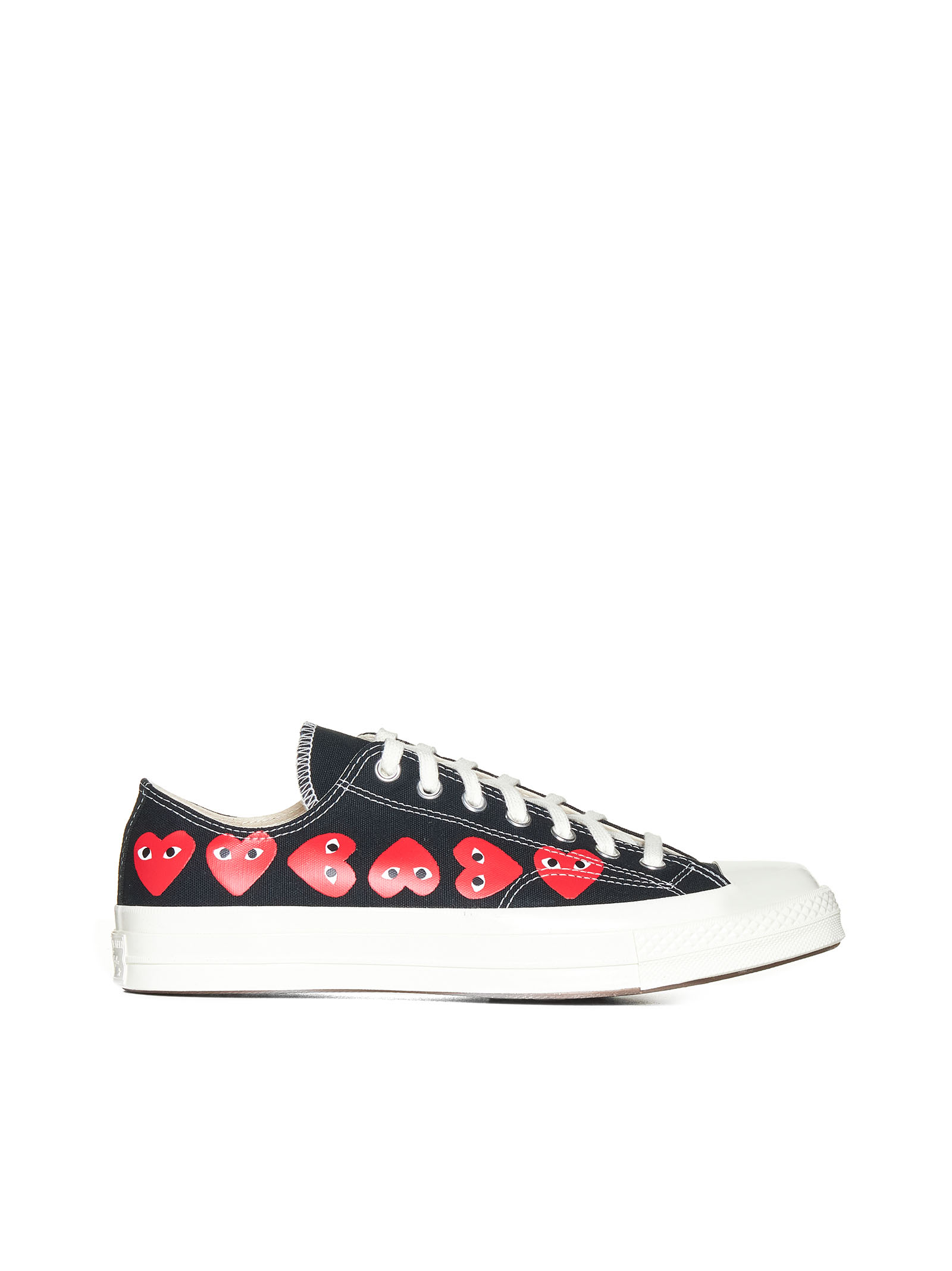 Comme Des Garçons Play Chuck 70 Multi Heart Sneakers In Black