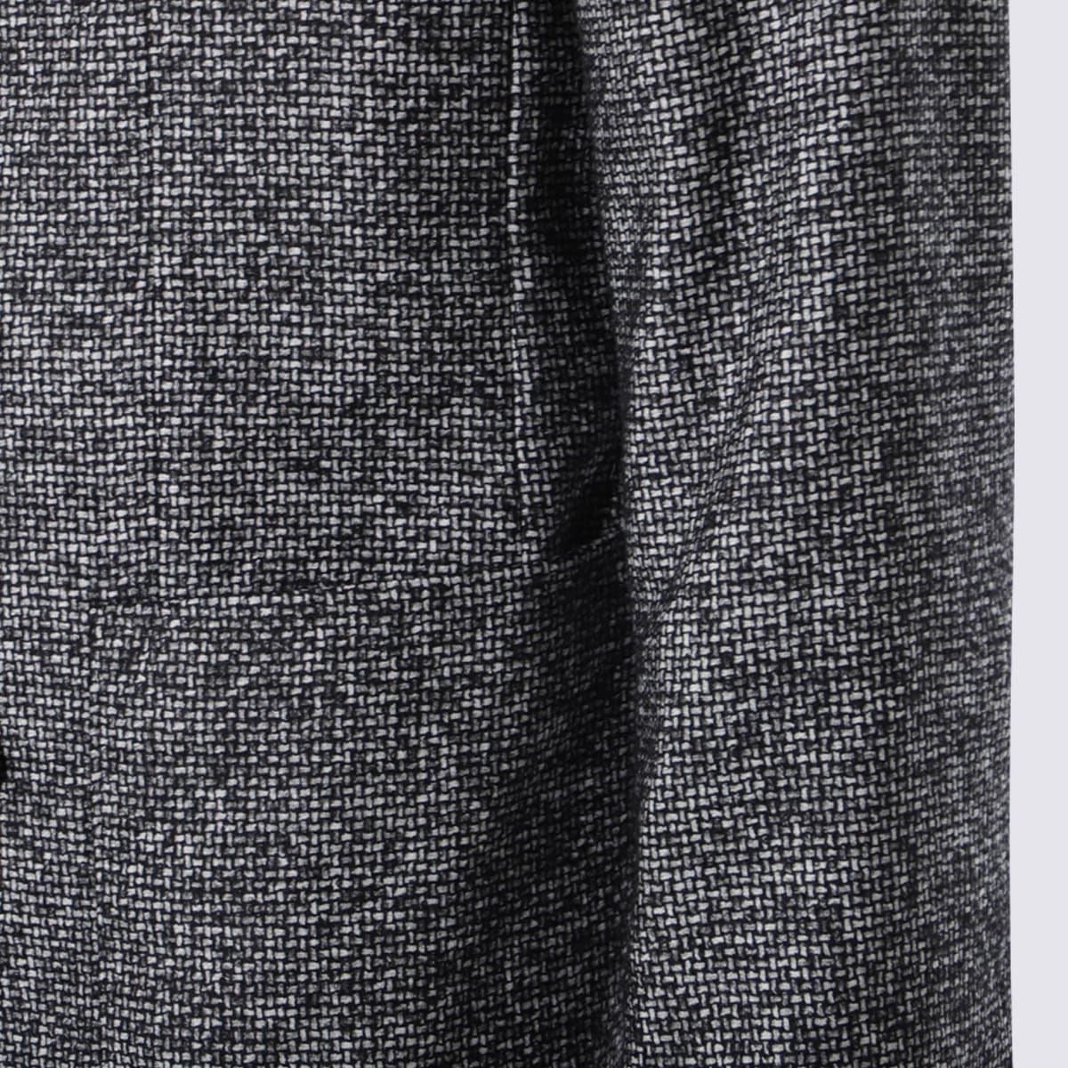 Tagliatore Textured Fabric Double-breasted Front Pockets Notch Lapel In Gray