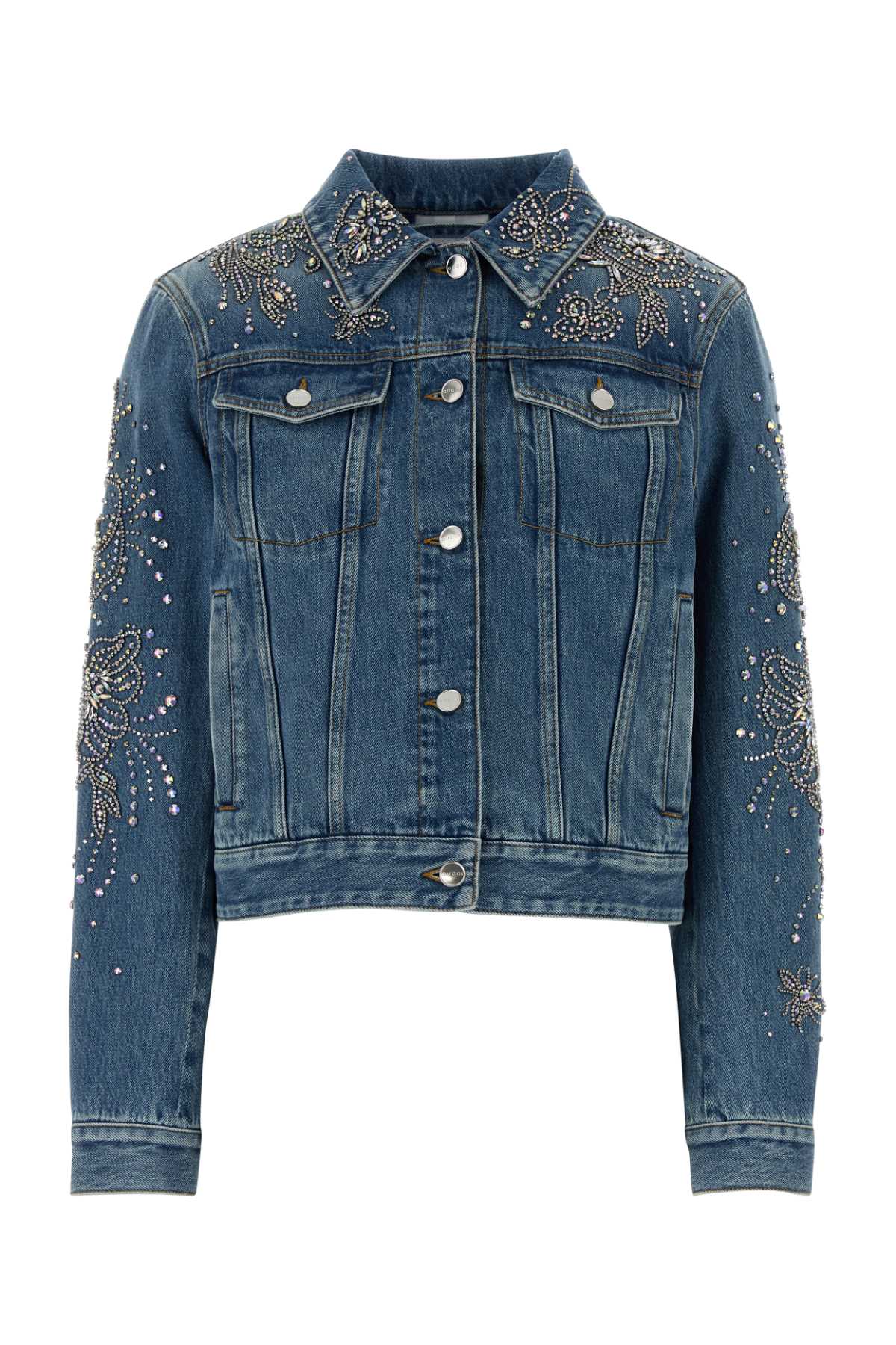 Gucci Stylish Denim Outerwear With Pockets And Sleeves In Blue