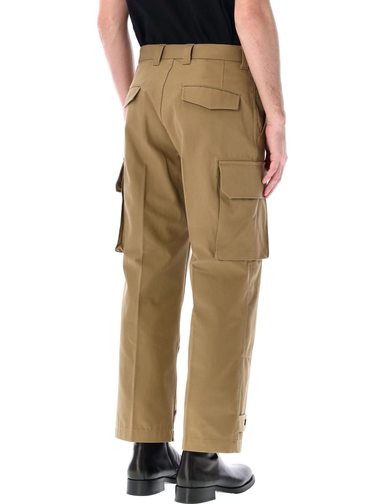 Shop Comme Des Garçons Homme Deux Cargo Pants In Beige