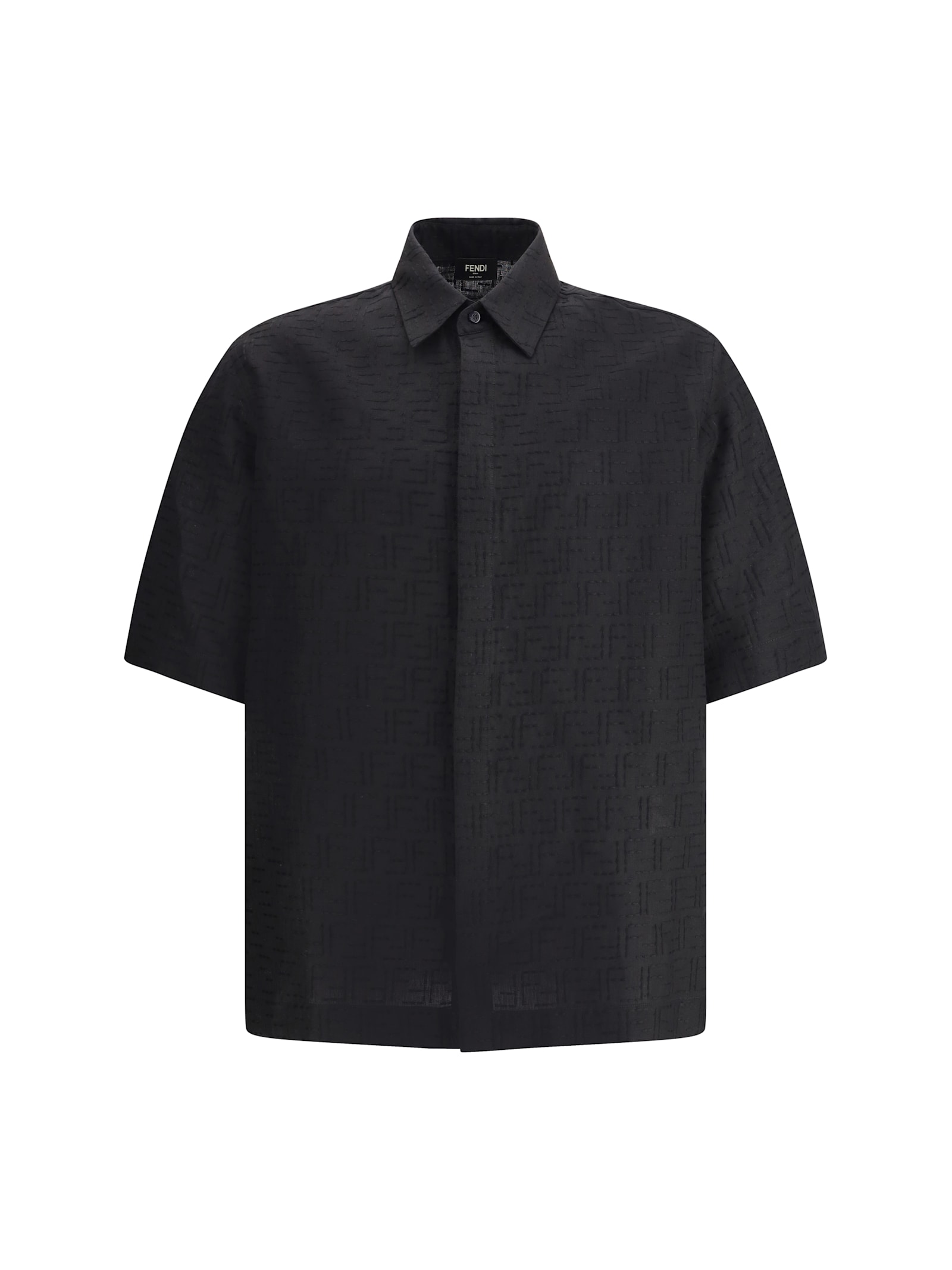 Fendi Ff Shirt In Black