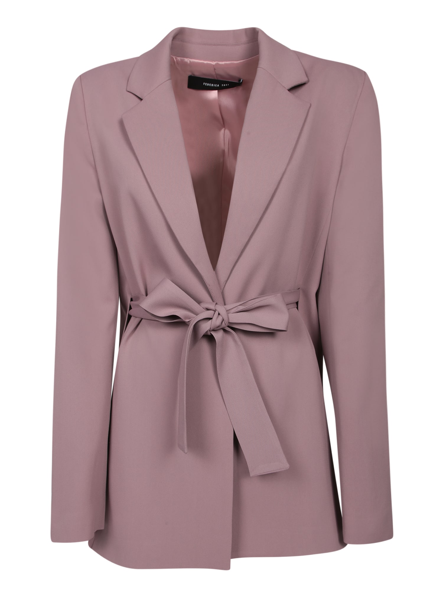 Shop Federica Tosi Pink Cady Blazer