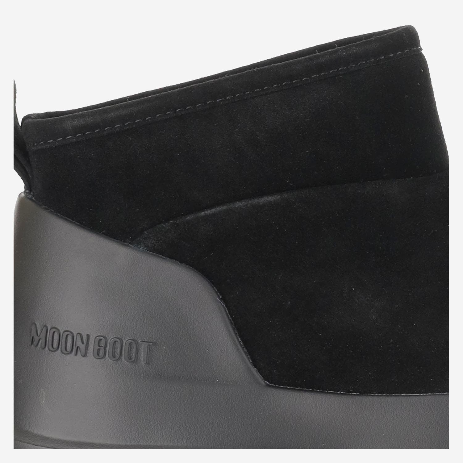 Shop Moon Boot Luna Low Suede Ankle Boots In Black