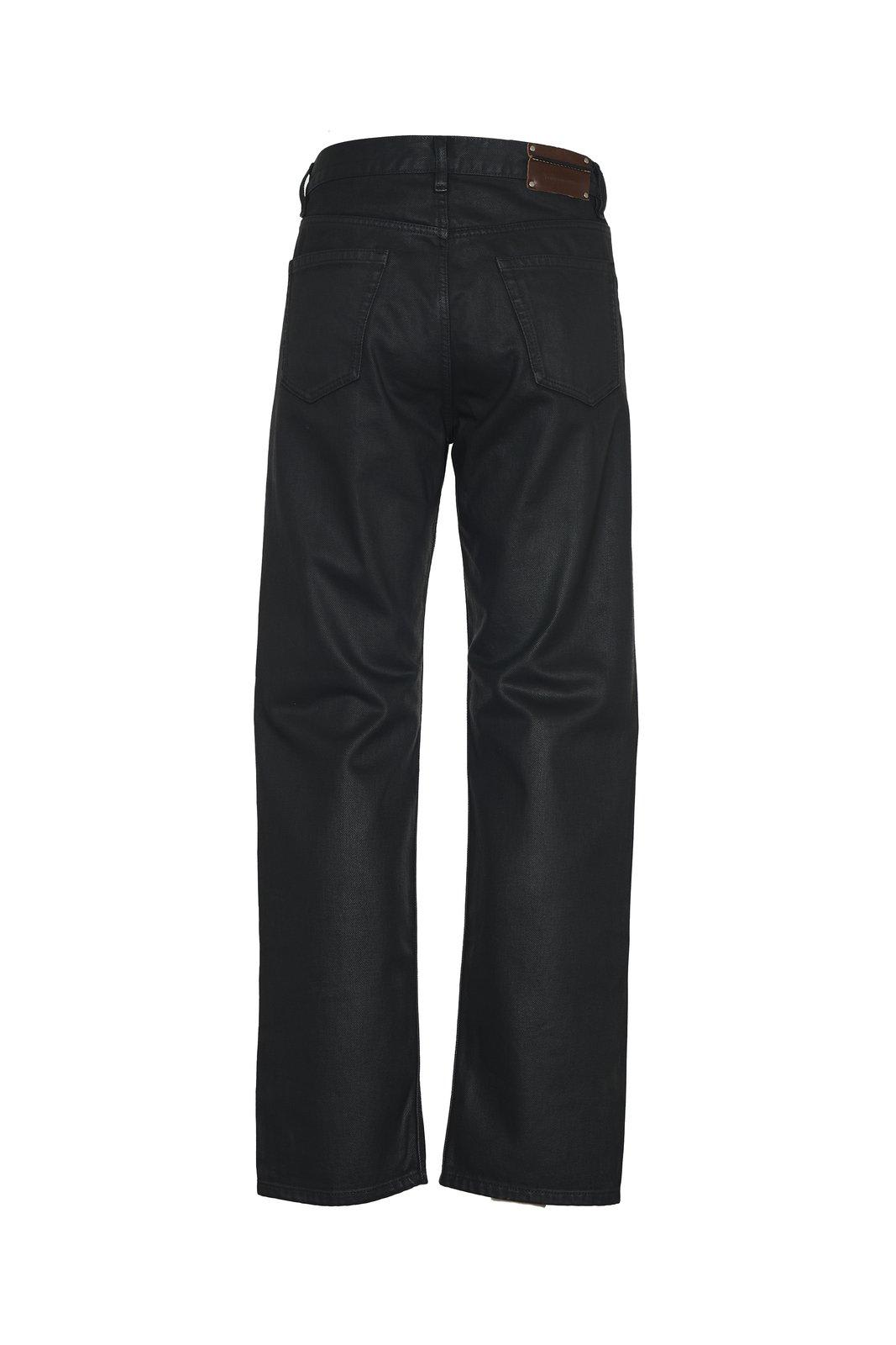 Shop Dries Van Noten Panthero Straight Leg Jeans In Black