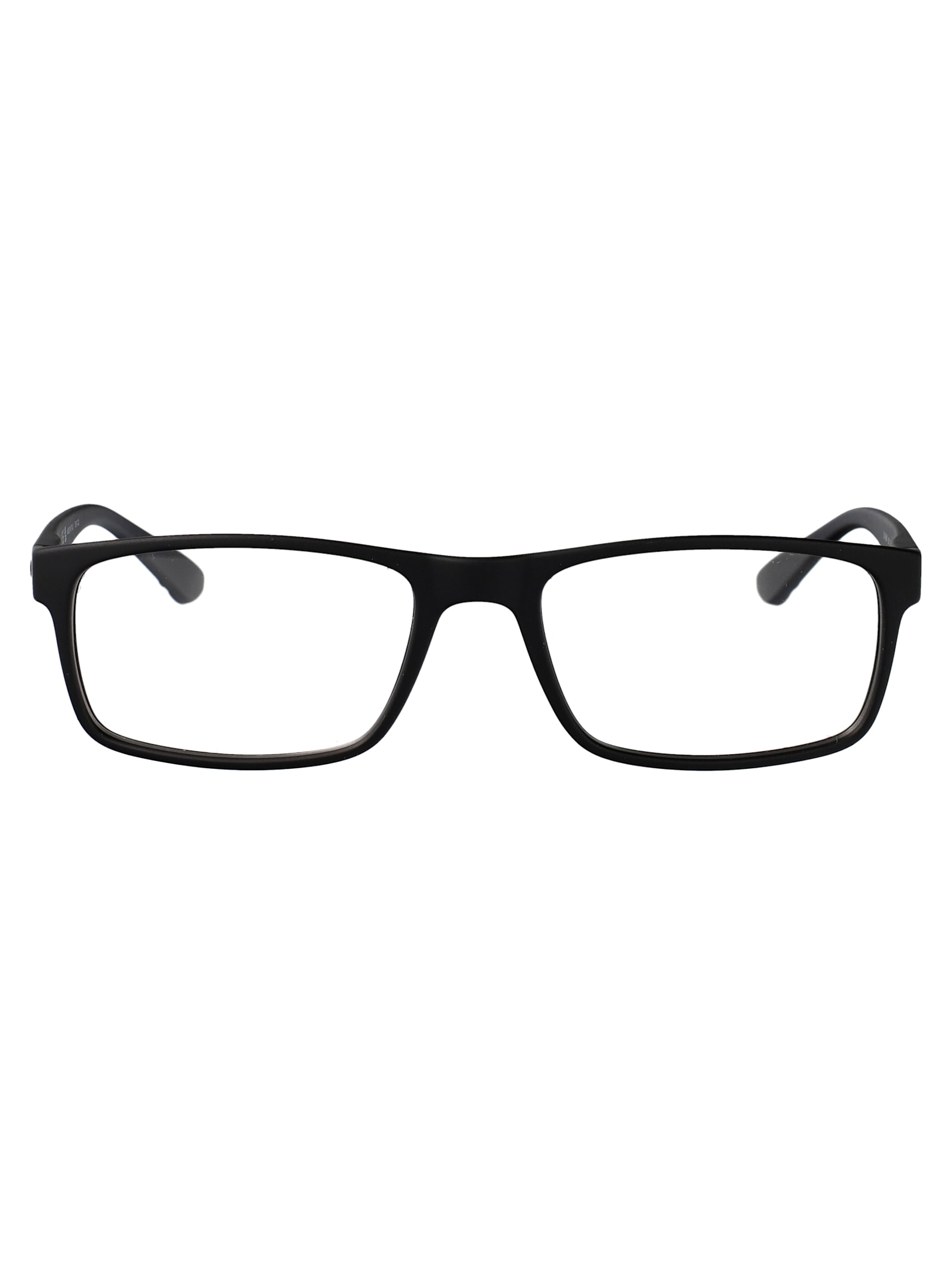Calvin Klein Matte Black Acetate Glasses In Black