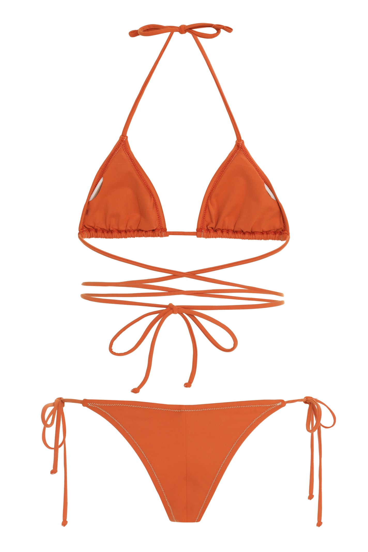 Shop Reina Olga Miami Bikini In Orange