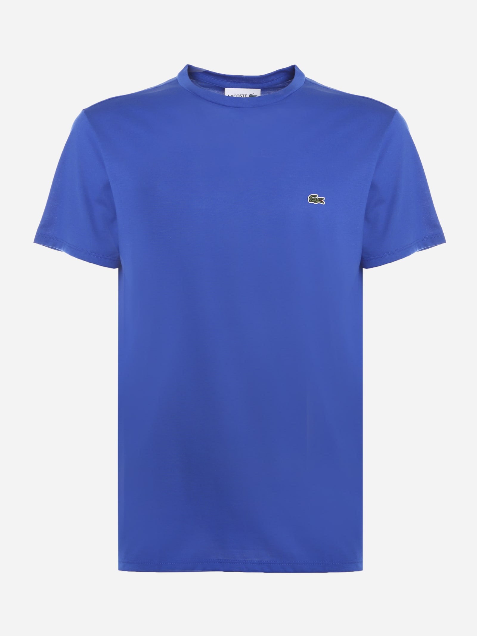 LACOSTE COTTON JERSEY T-SHIRT WITH EMBROIDERED LOGO,TH6709 -HJM