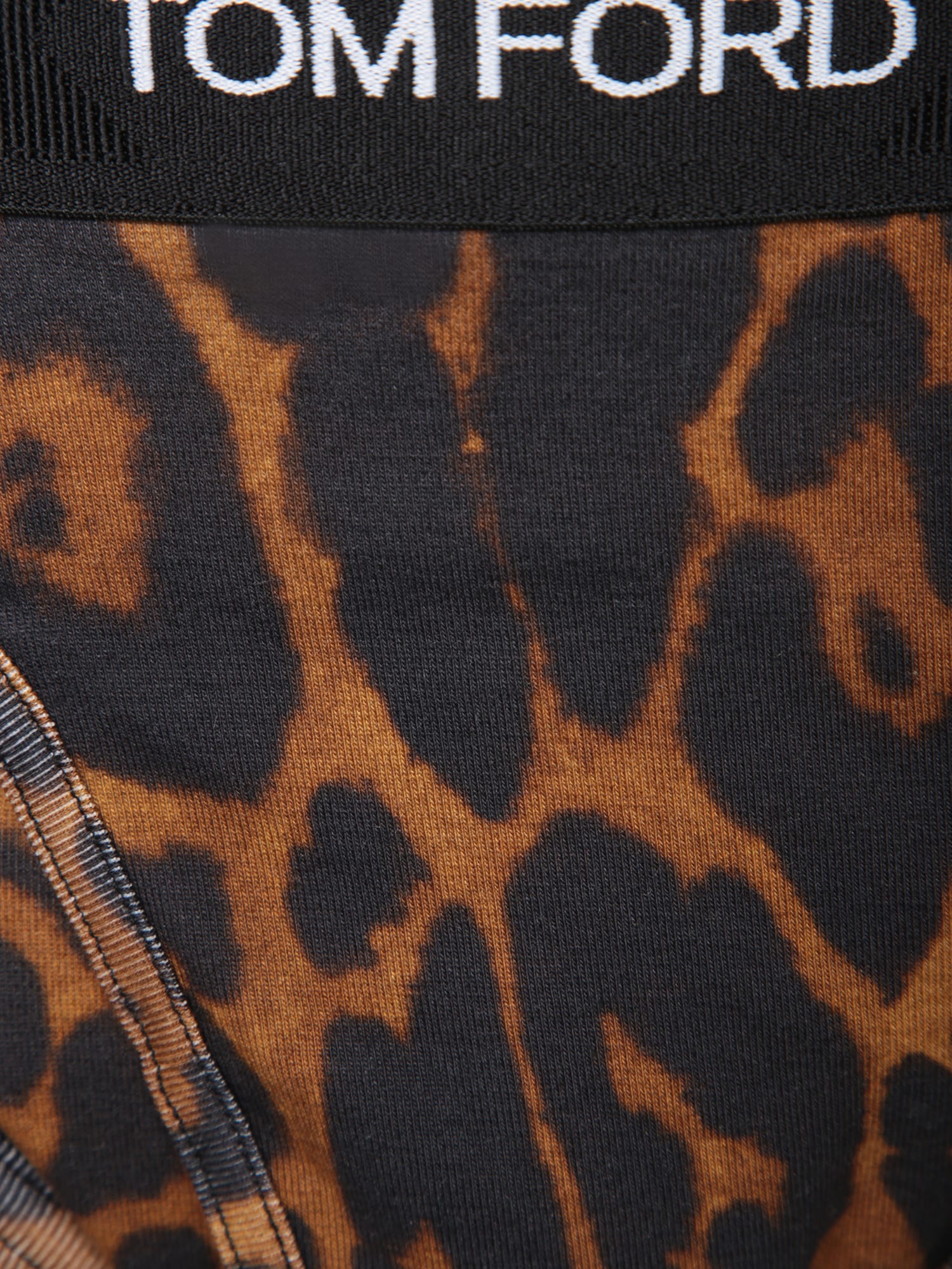 Tom Ford Leopard-print Stretch-cotton Briefs