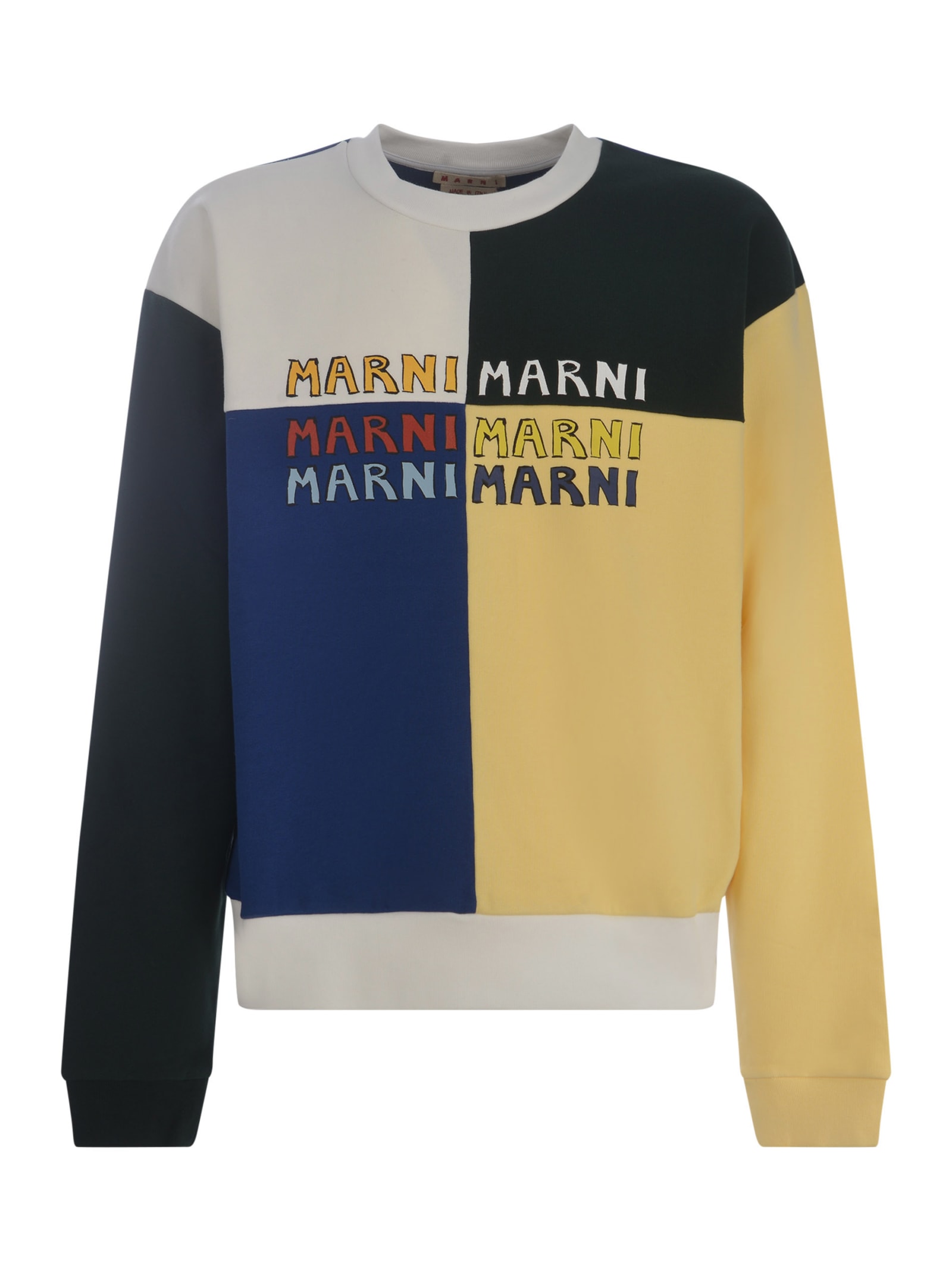Shop Marni Sweatshirt  Made Of Cotton In Crema