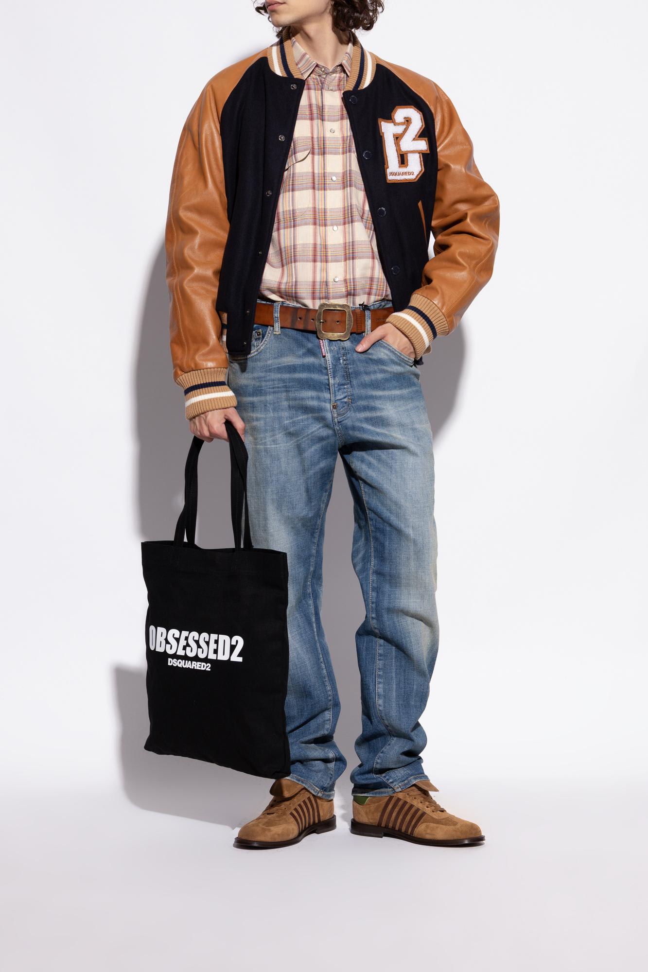 Dsquared2 Low Top Sneakers With Striped Suede Finish In Multi