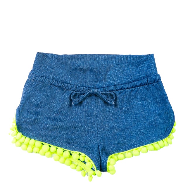 MC2 Saint Barth Blue Denim Girl Beach Shorts