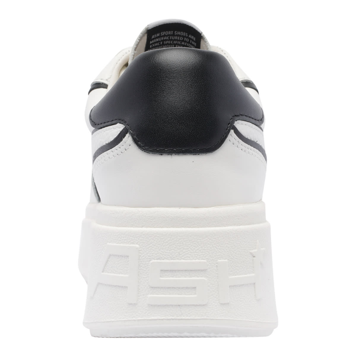 Ash Low Top Leather Platform Sneakers In White