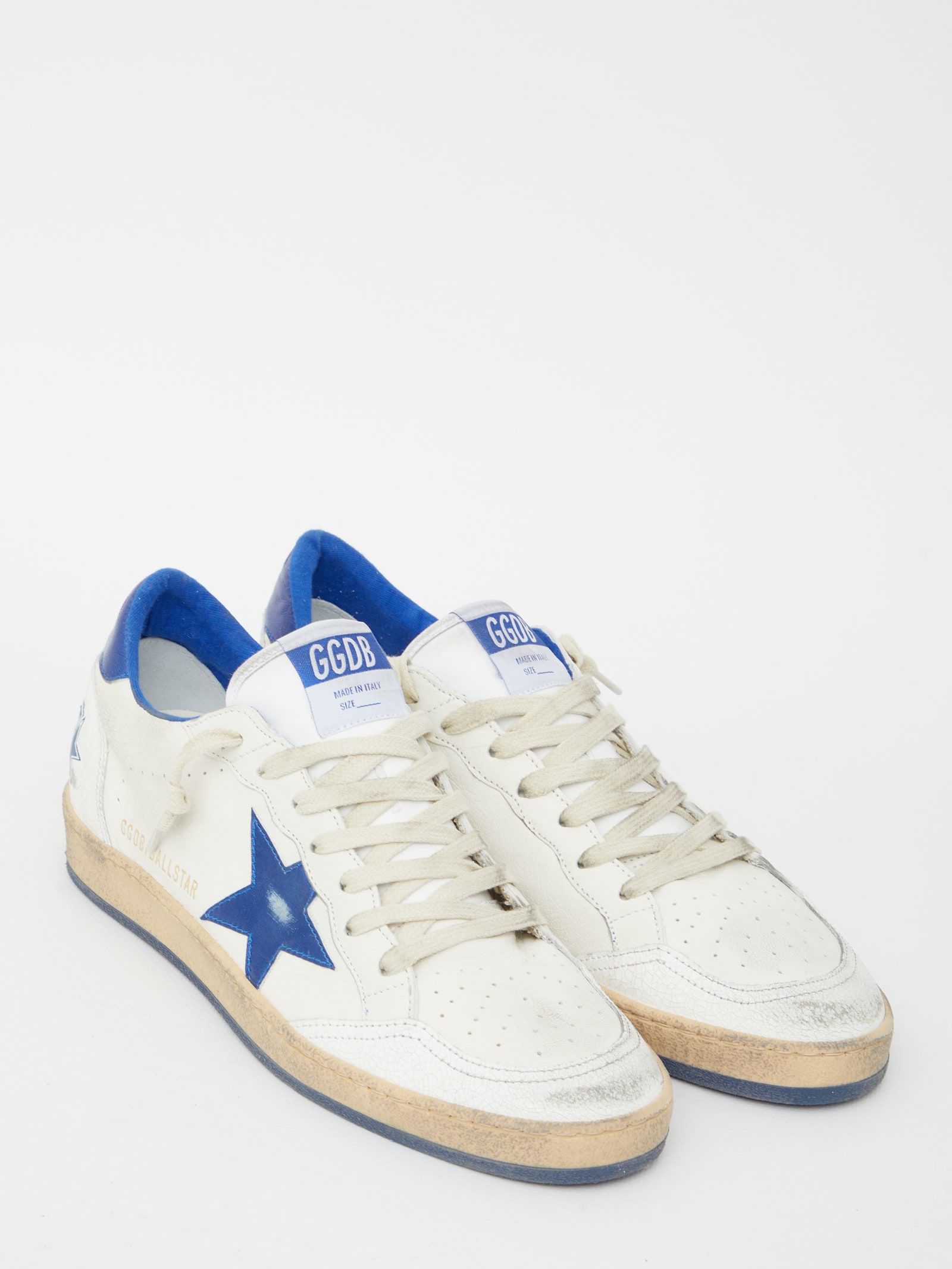 Shop Golden Goose Ball Star Sneakers In White