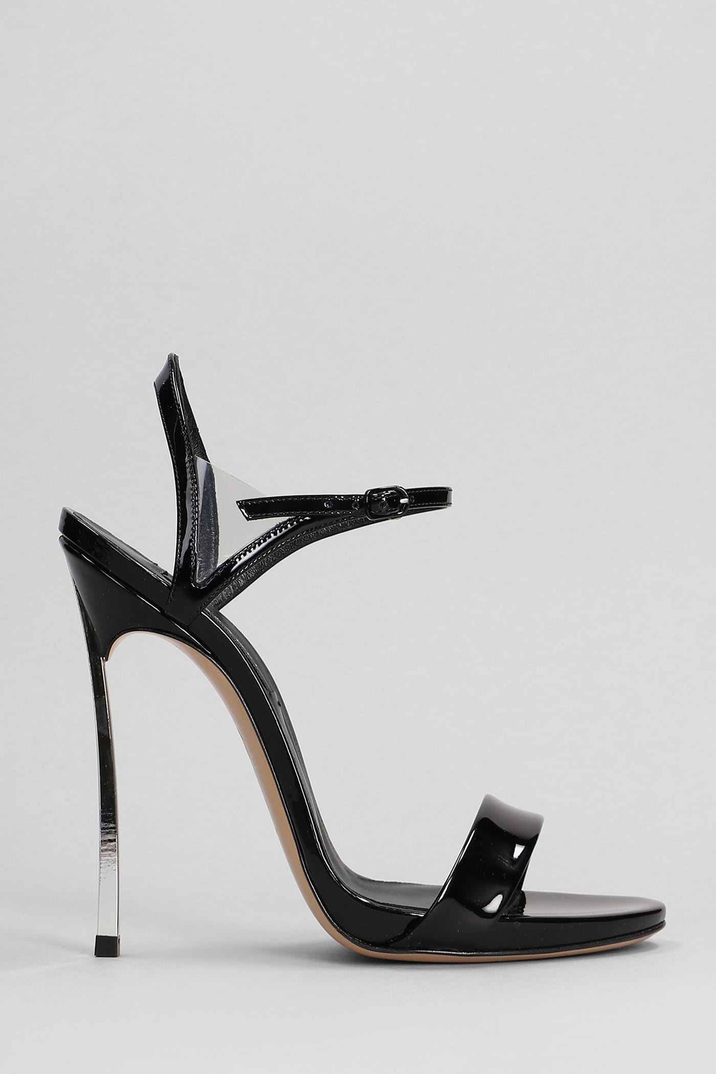 Blade Sandals In Black Patent Leather