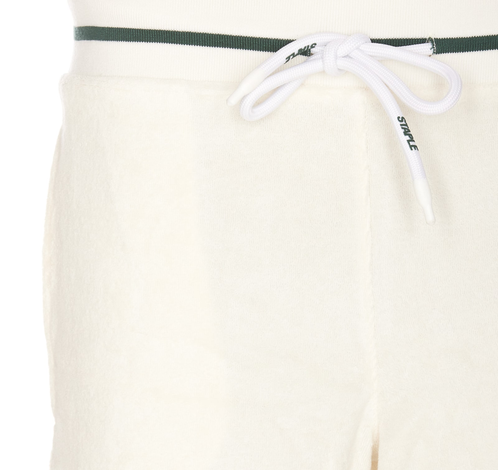 Shop Autry White Bermuda Shorts With Drawstring And Staple X Logo Detail In Jersey Man