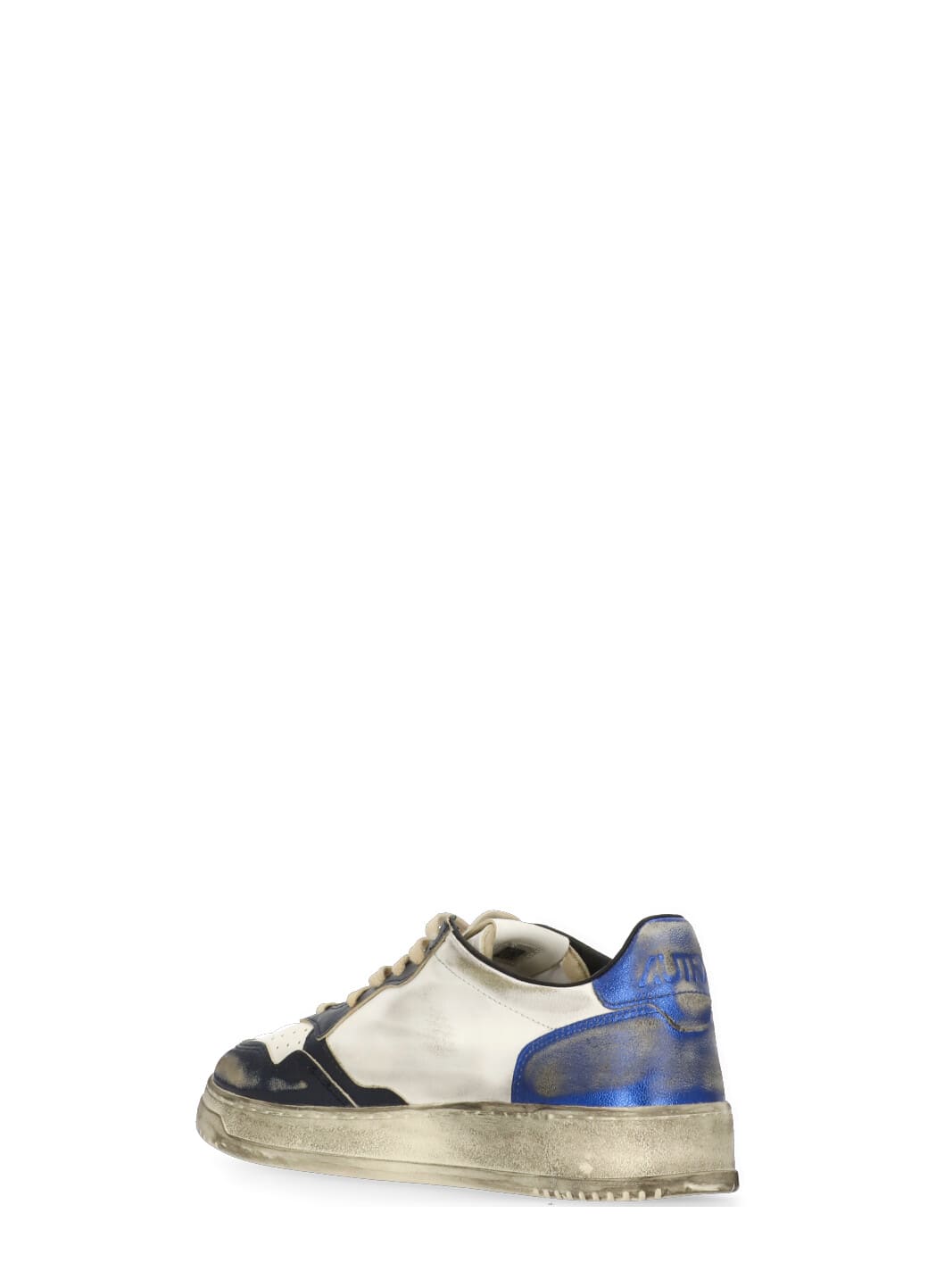 Autry Colorblock Low-top Sneakers With Lace-up Front And Signature Details In Neutral