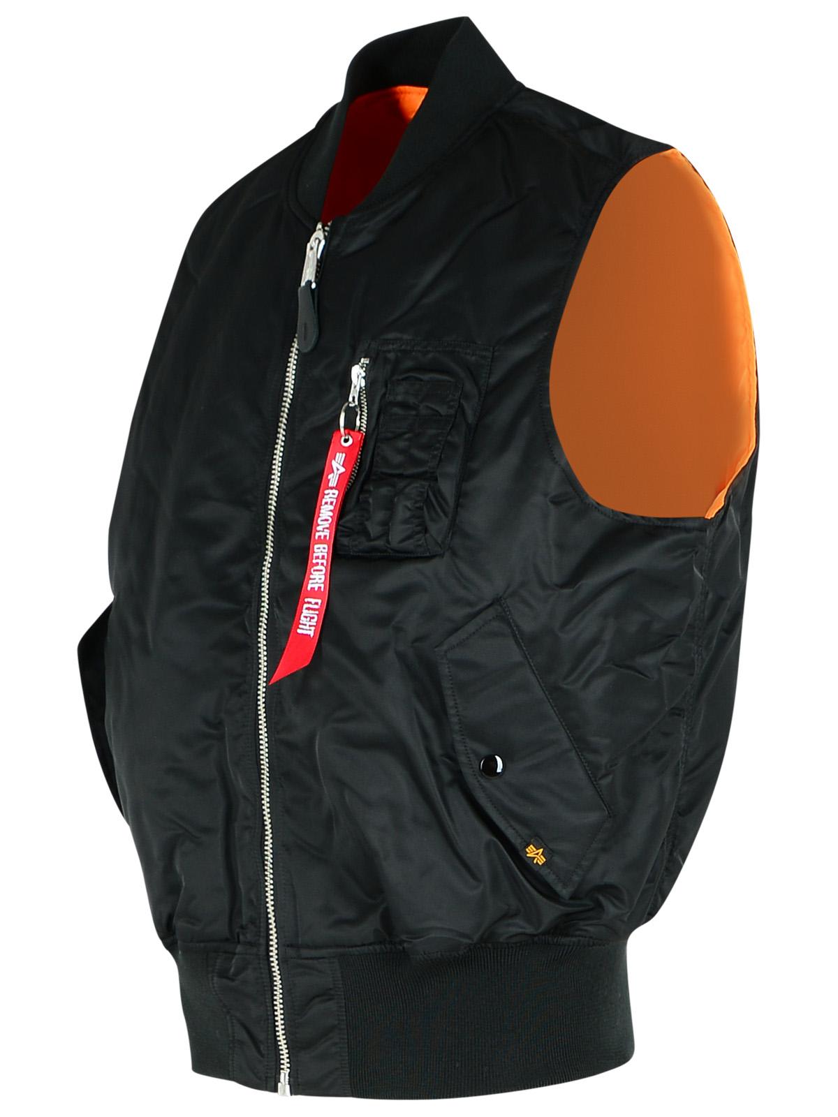 Shop Alpha Industries Black Nylon Vest