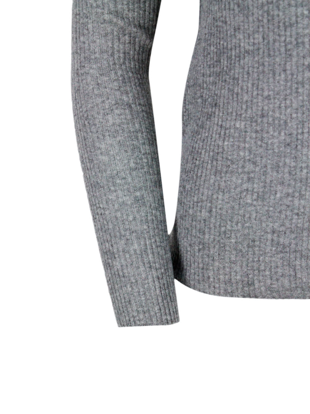 Fabiana Filippi Wool Blend Crewneck In Gray