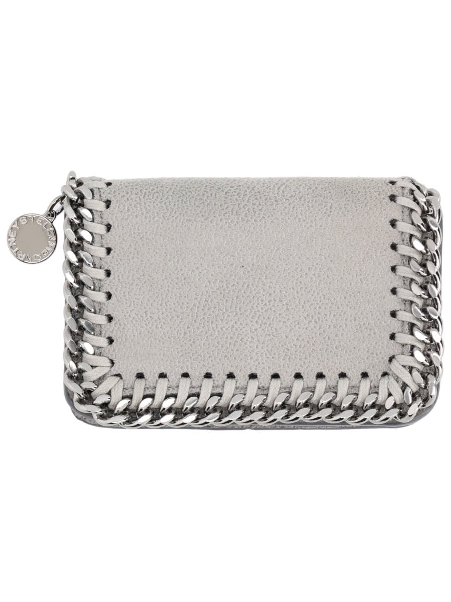Stella Mccartney Falabella Wallet In Gray