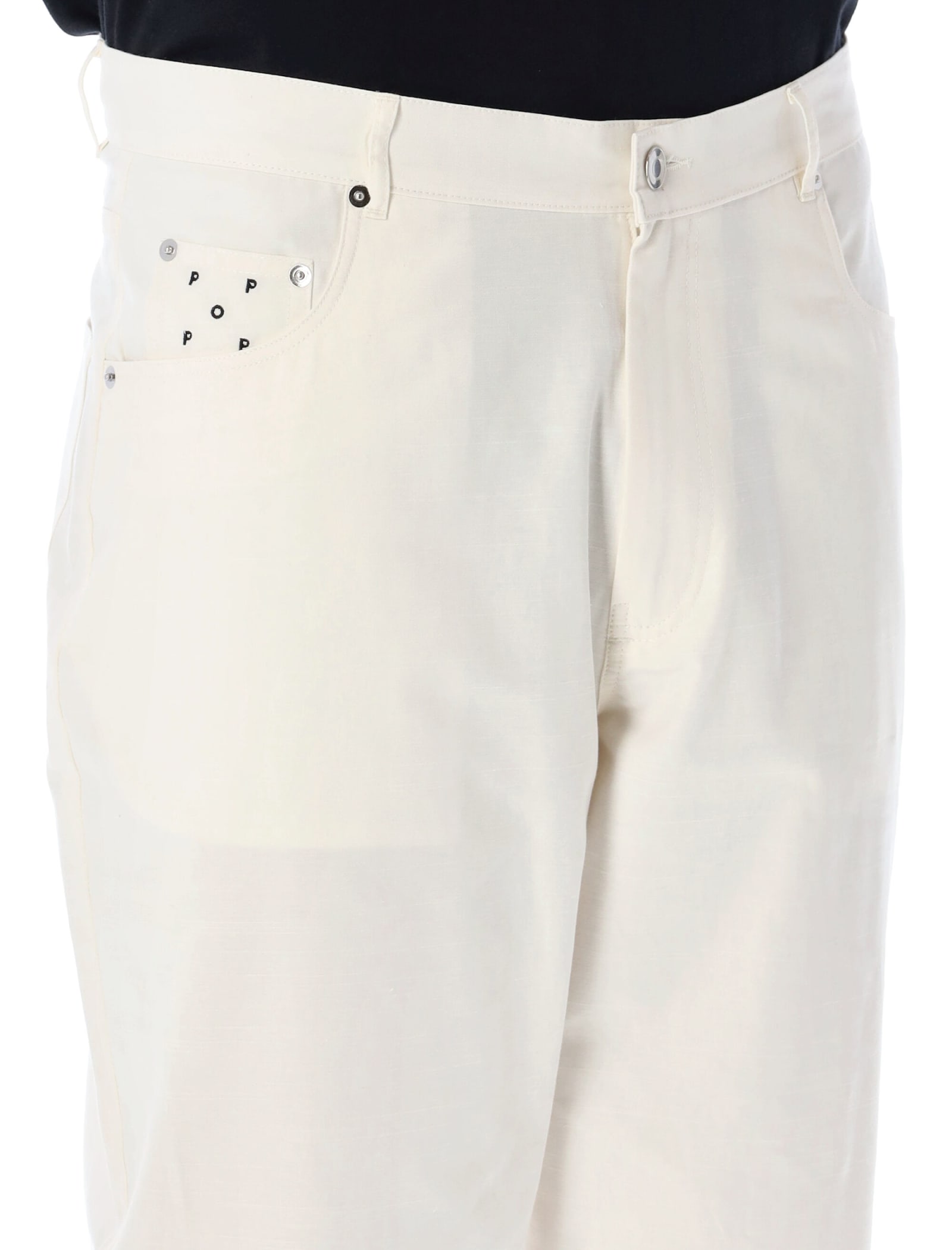 Shop Pop Trading Company Drs Pants In Offwhite
