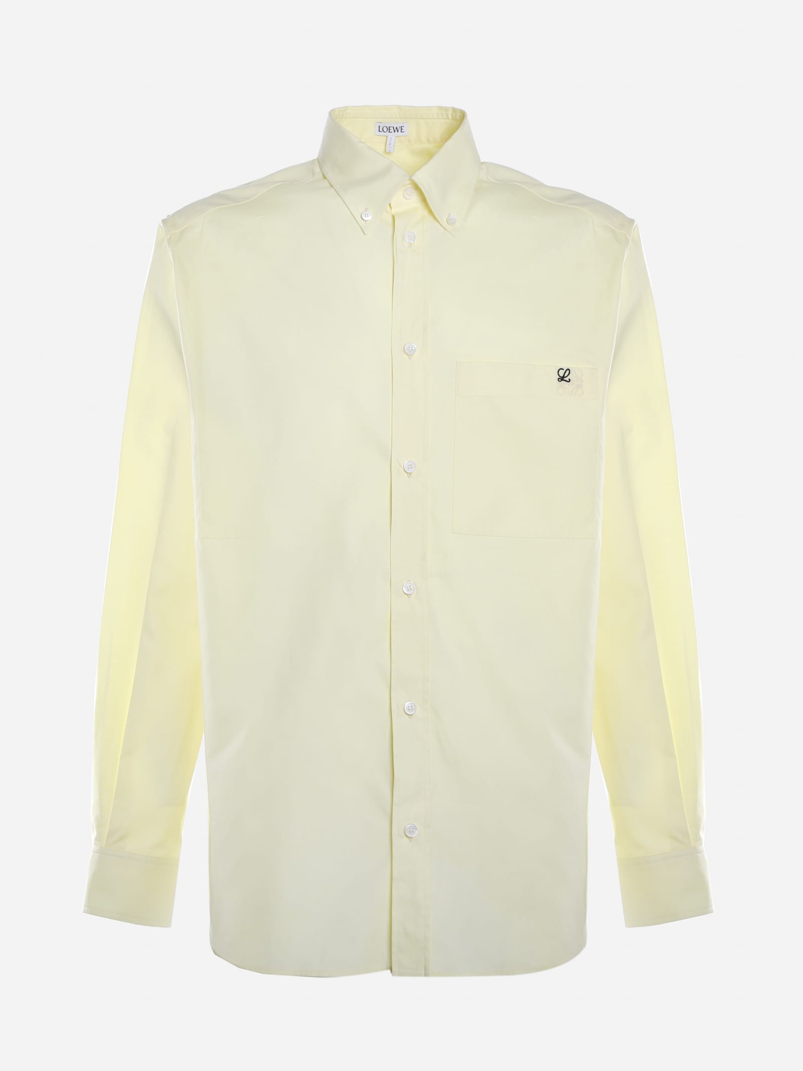 Loewe Cotton Shirt With Embroidered Anagram